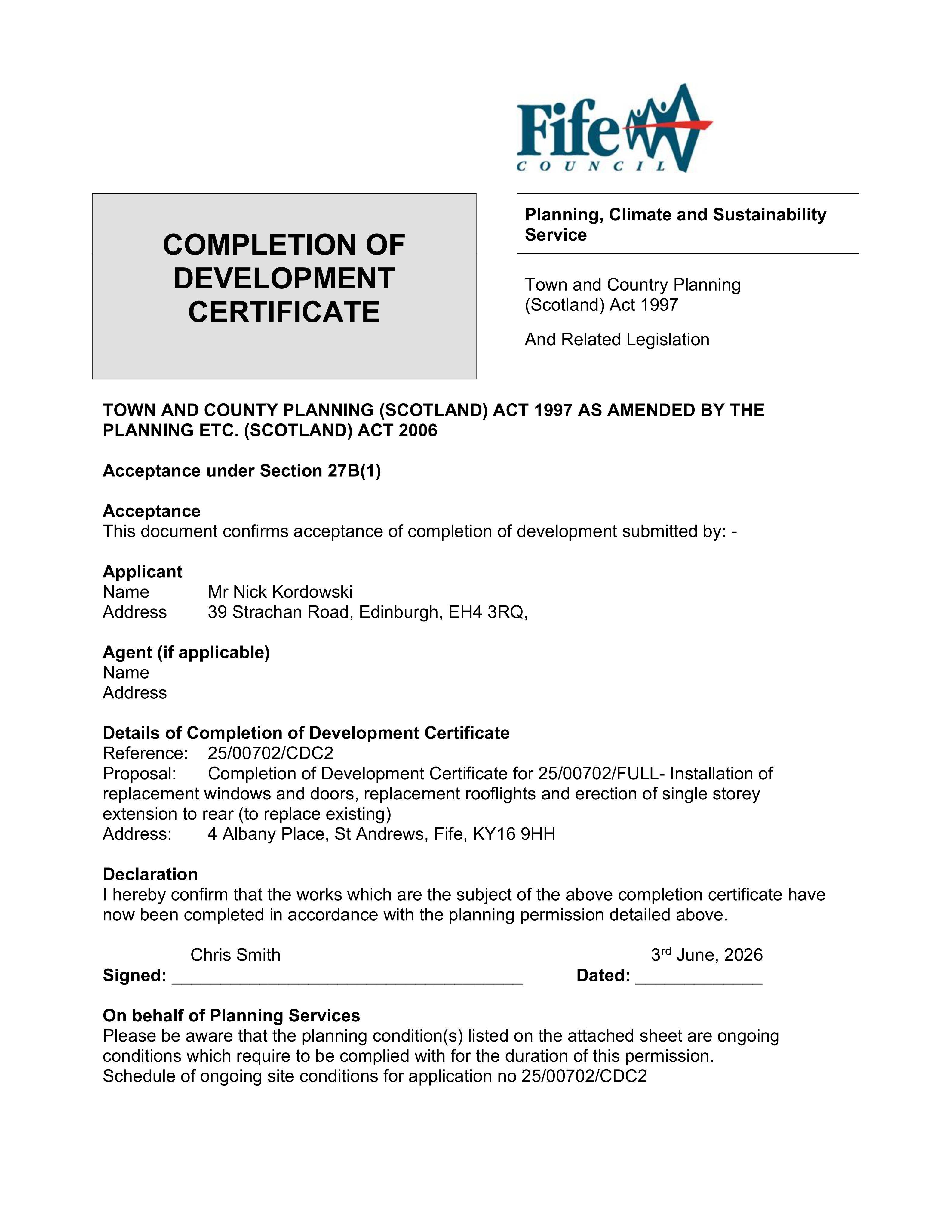 Planning document