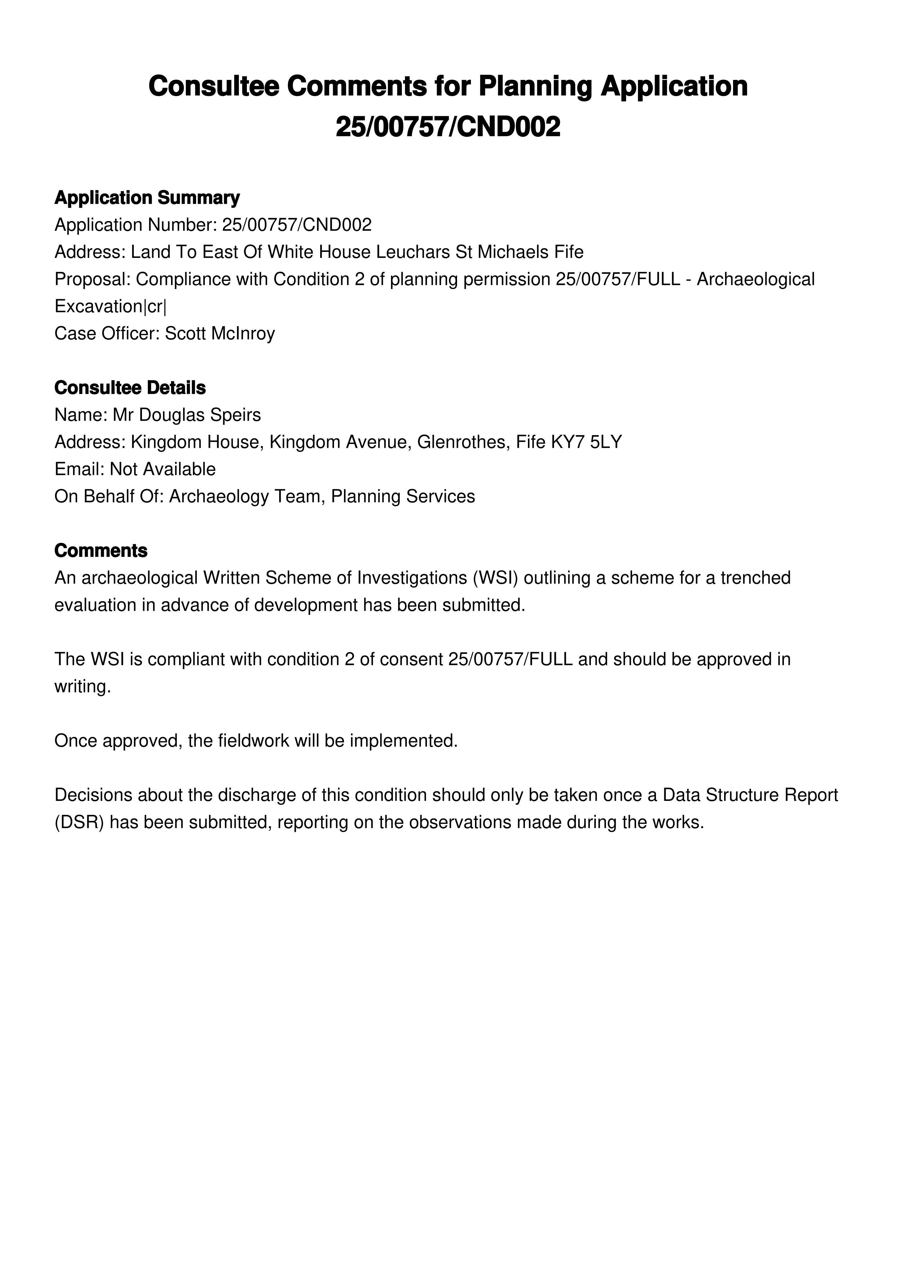 Planning document