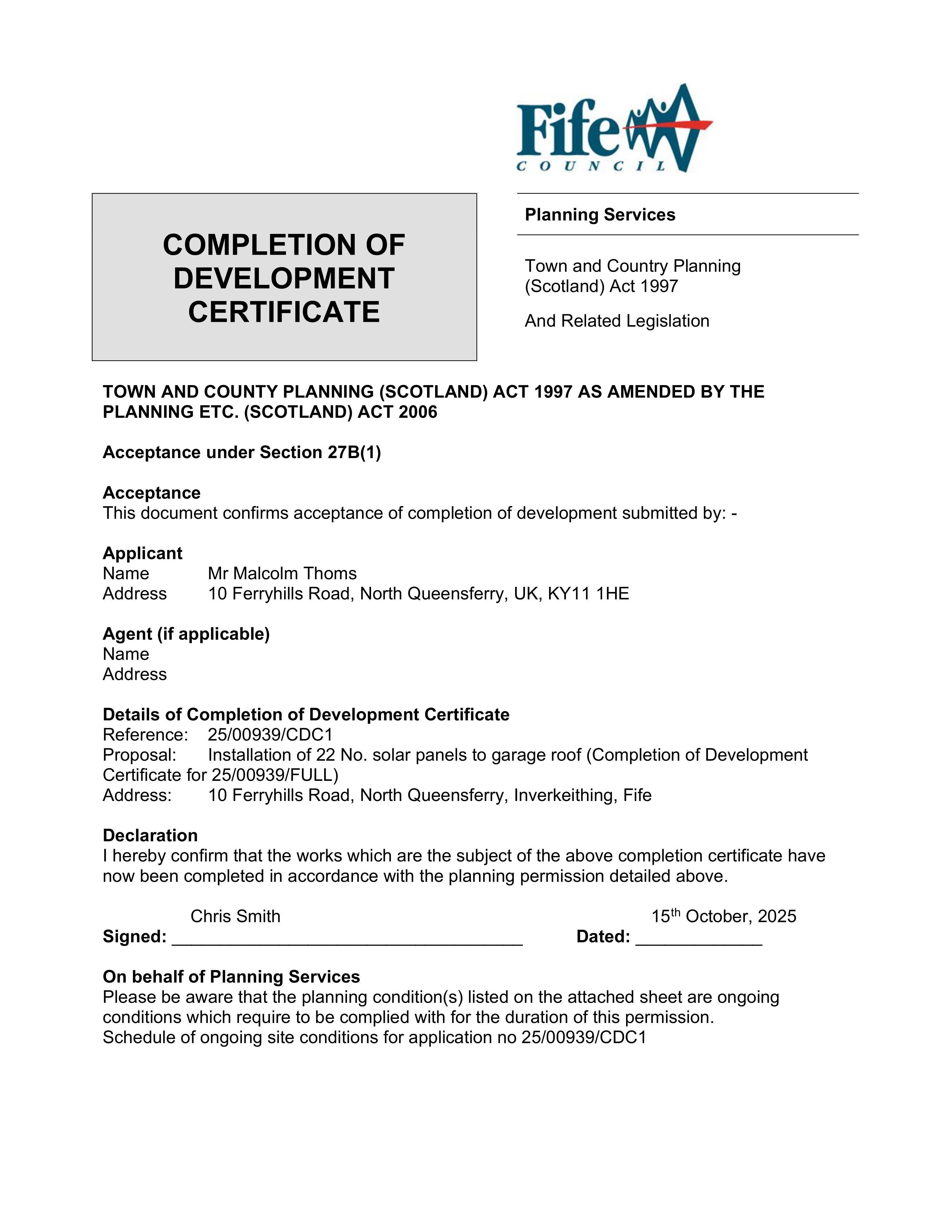 Planning document