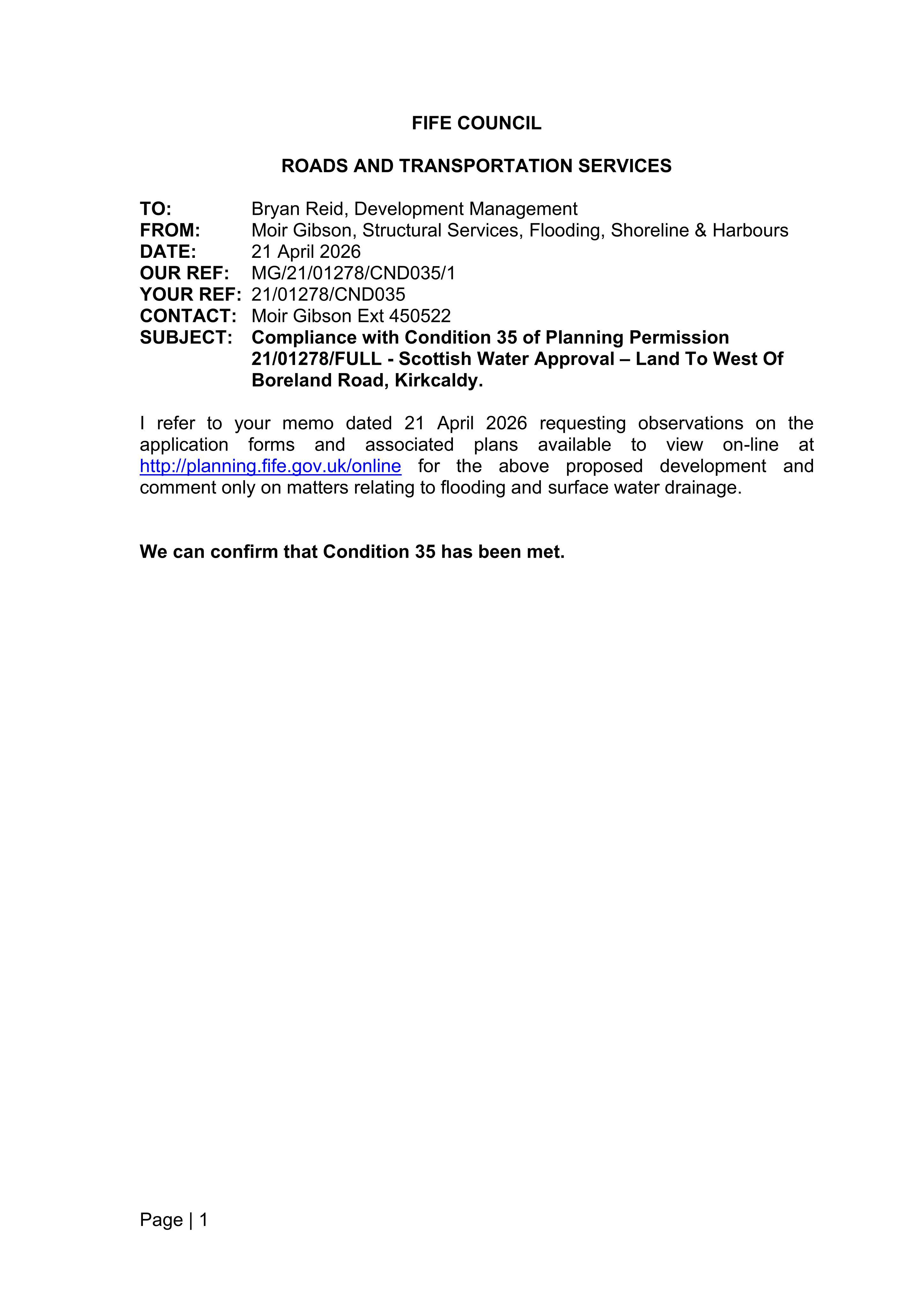 Planning document