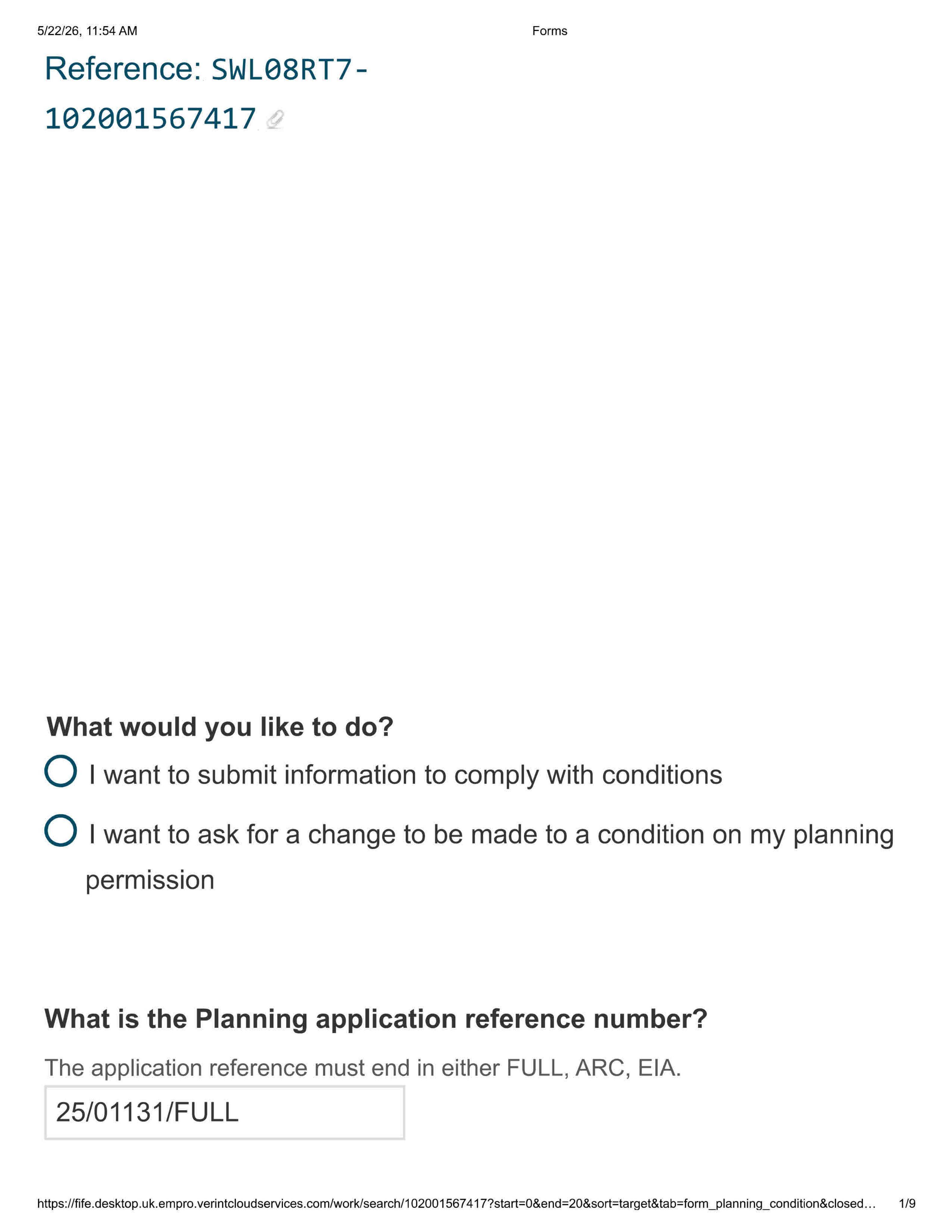 Planning document
