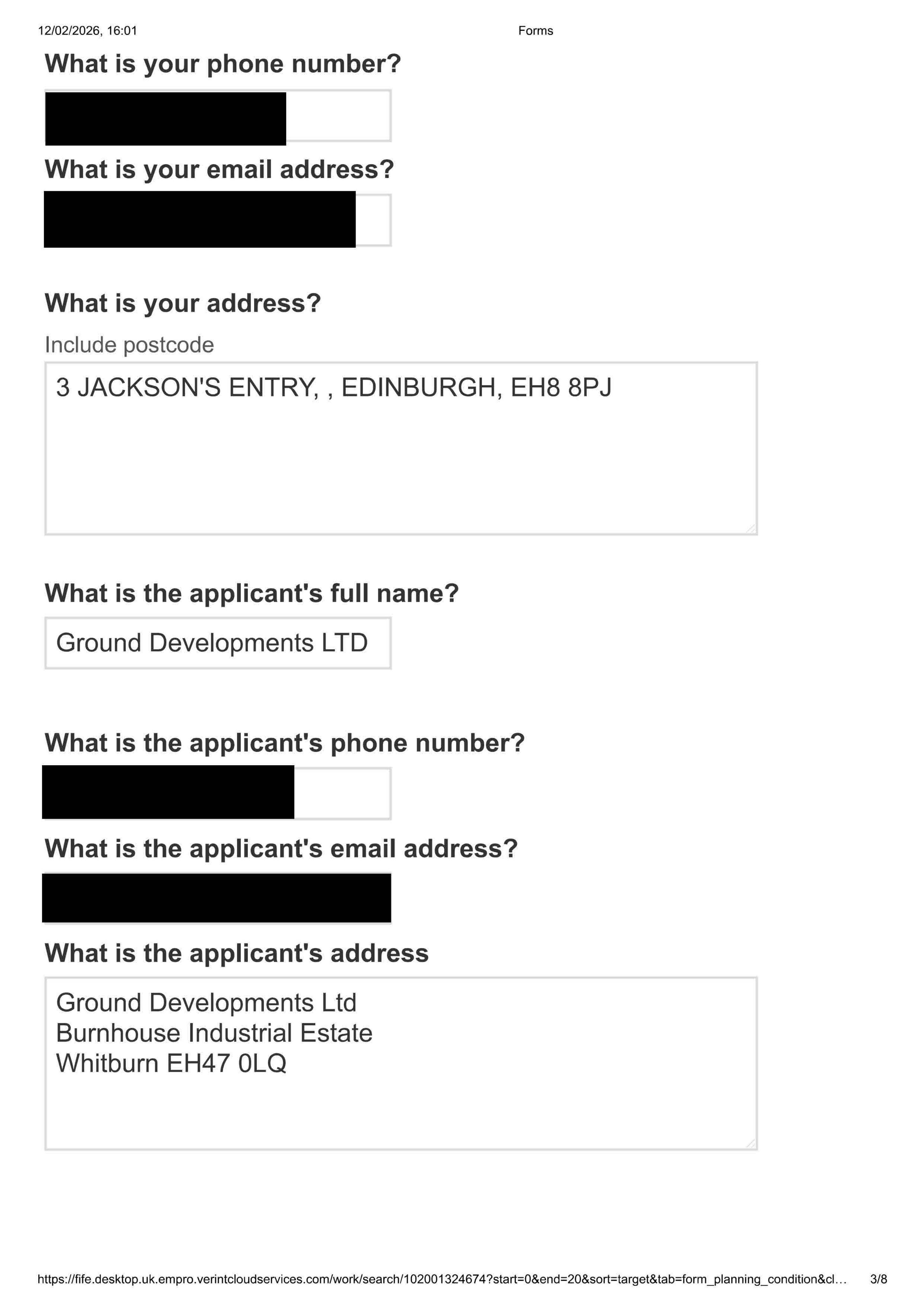 Planning document