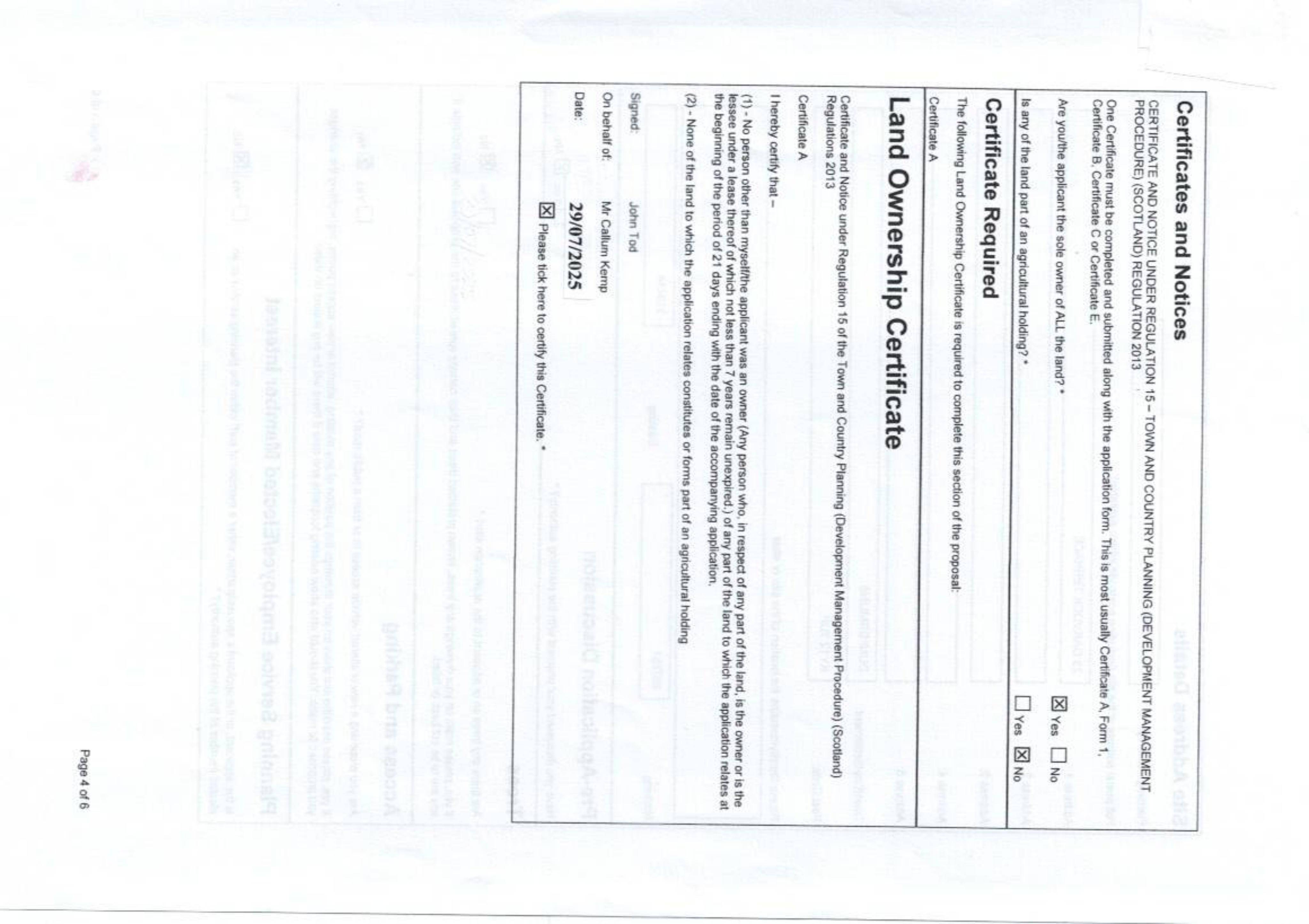 Planning document