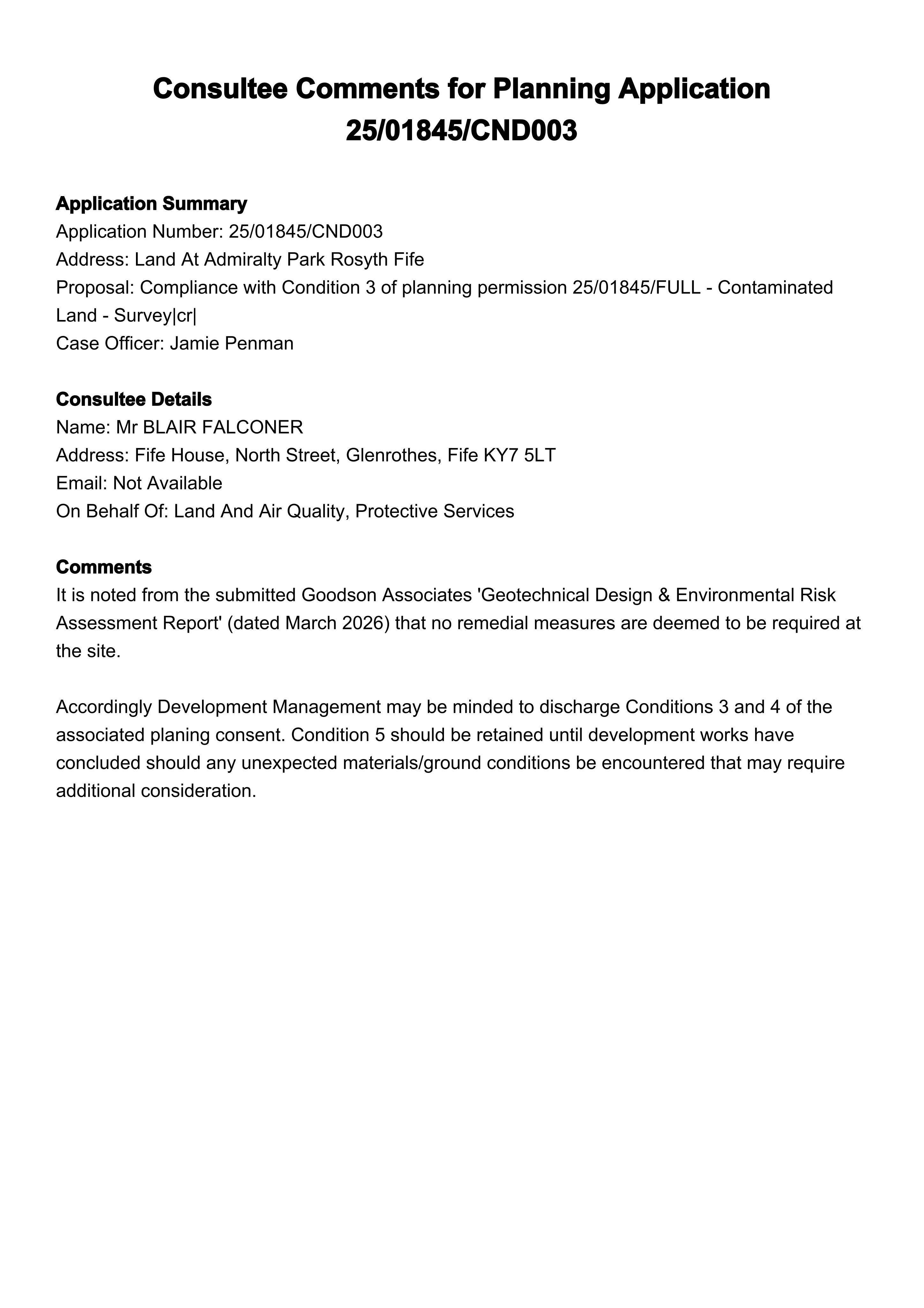 Planning document