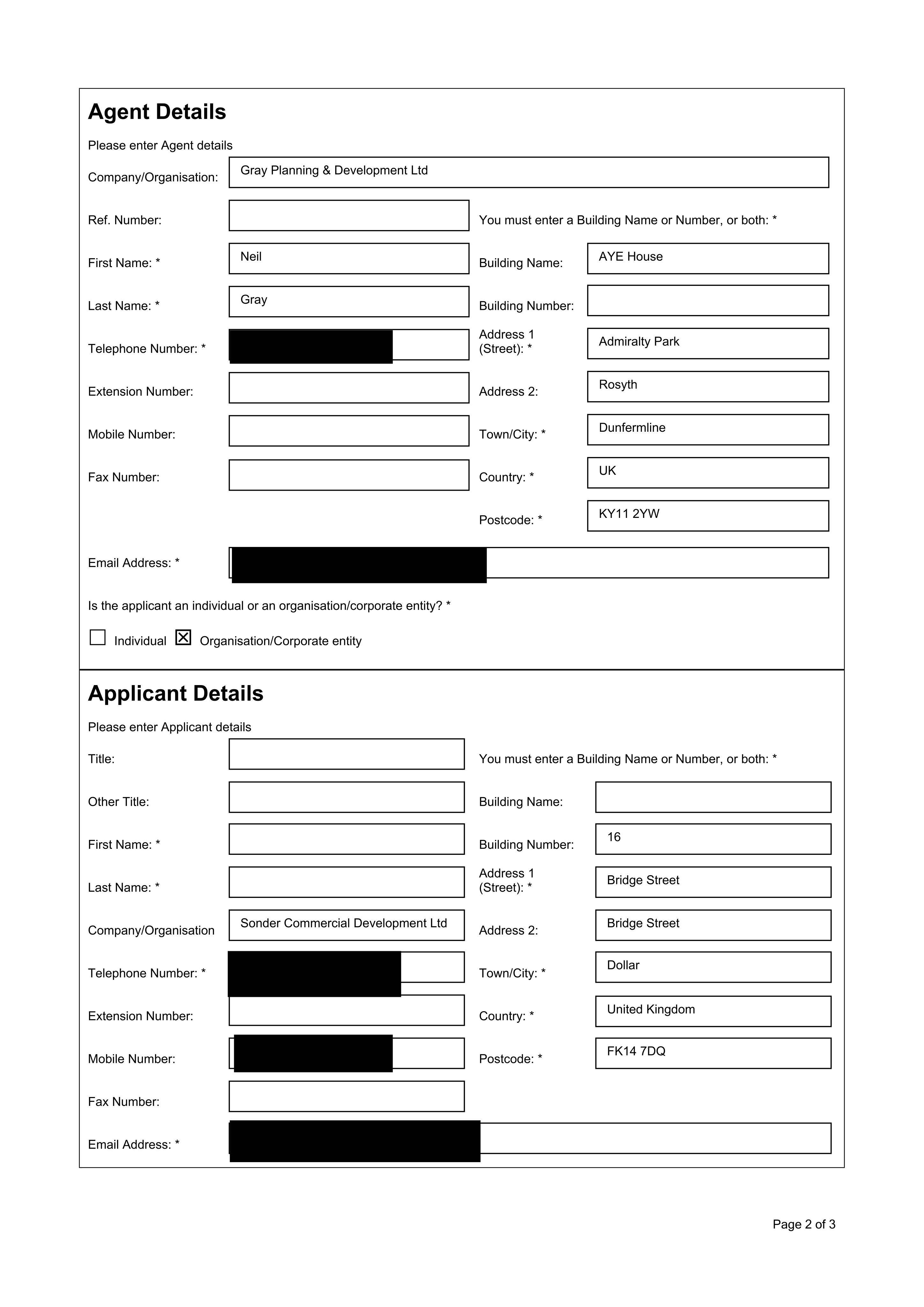 Planning document