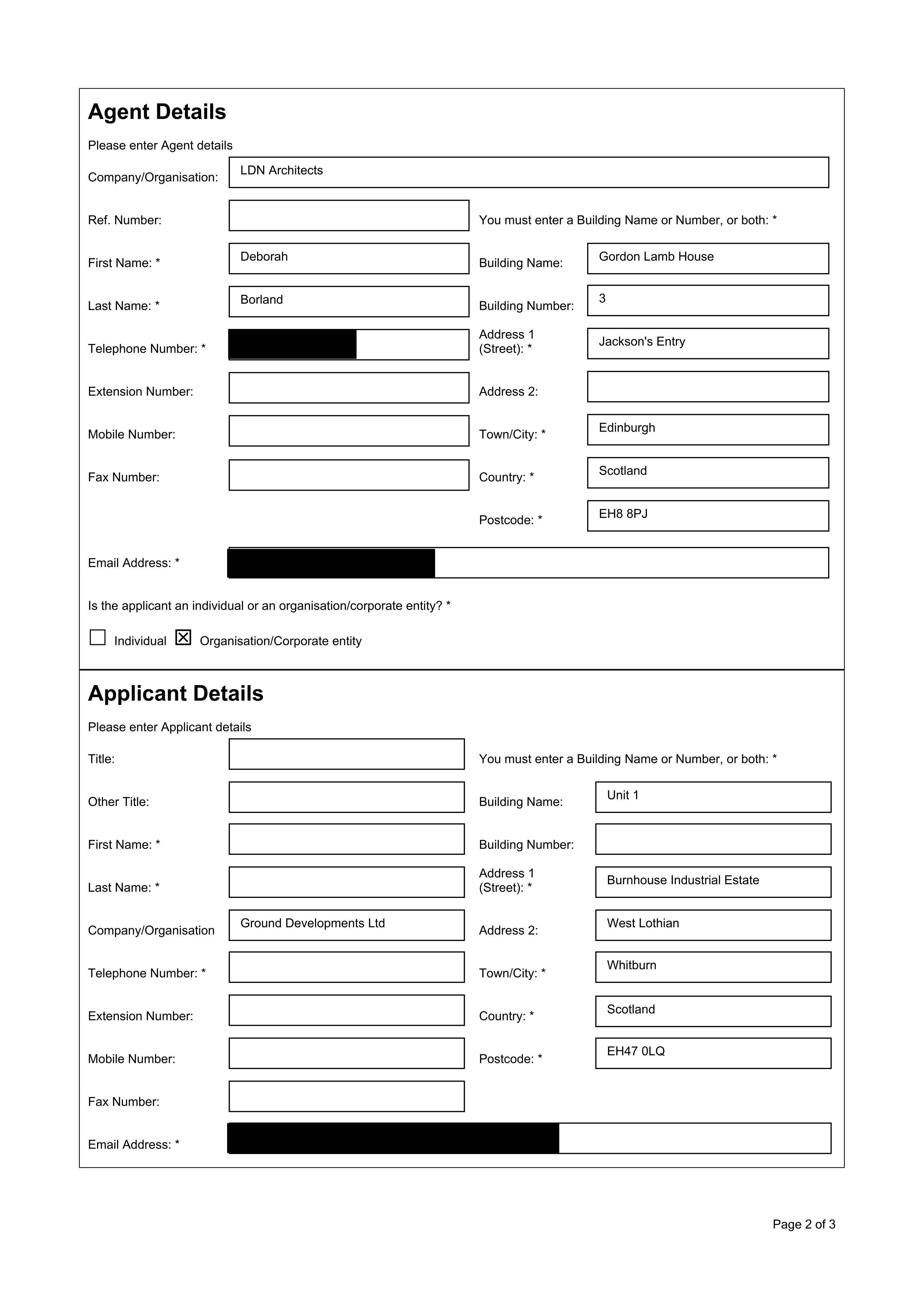 Planning document