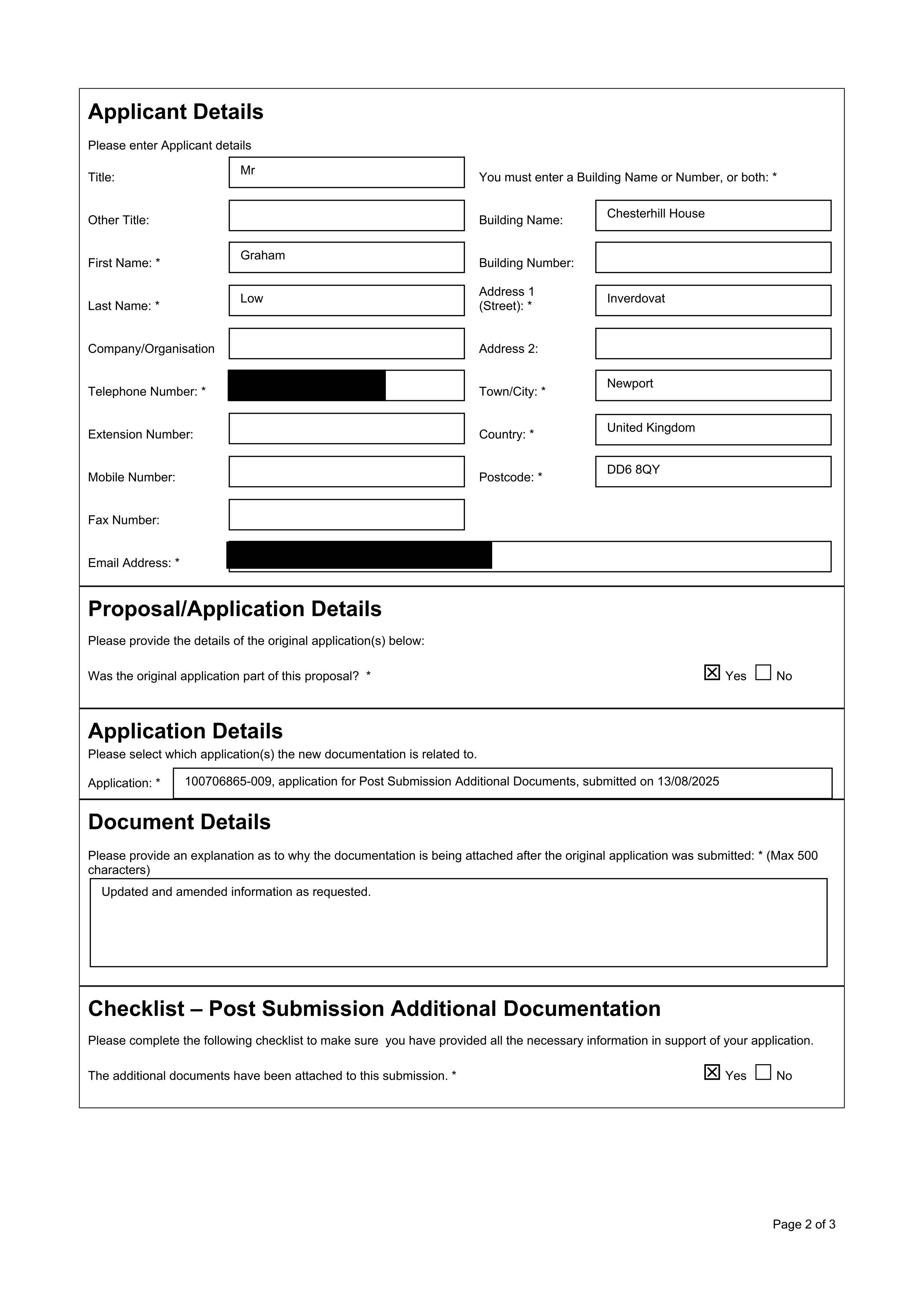 Planning document