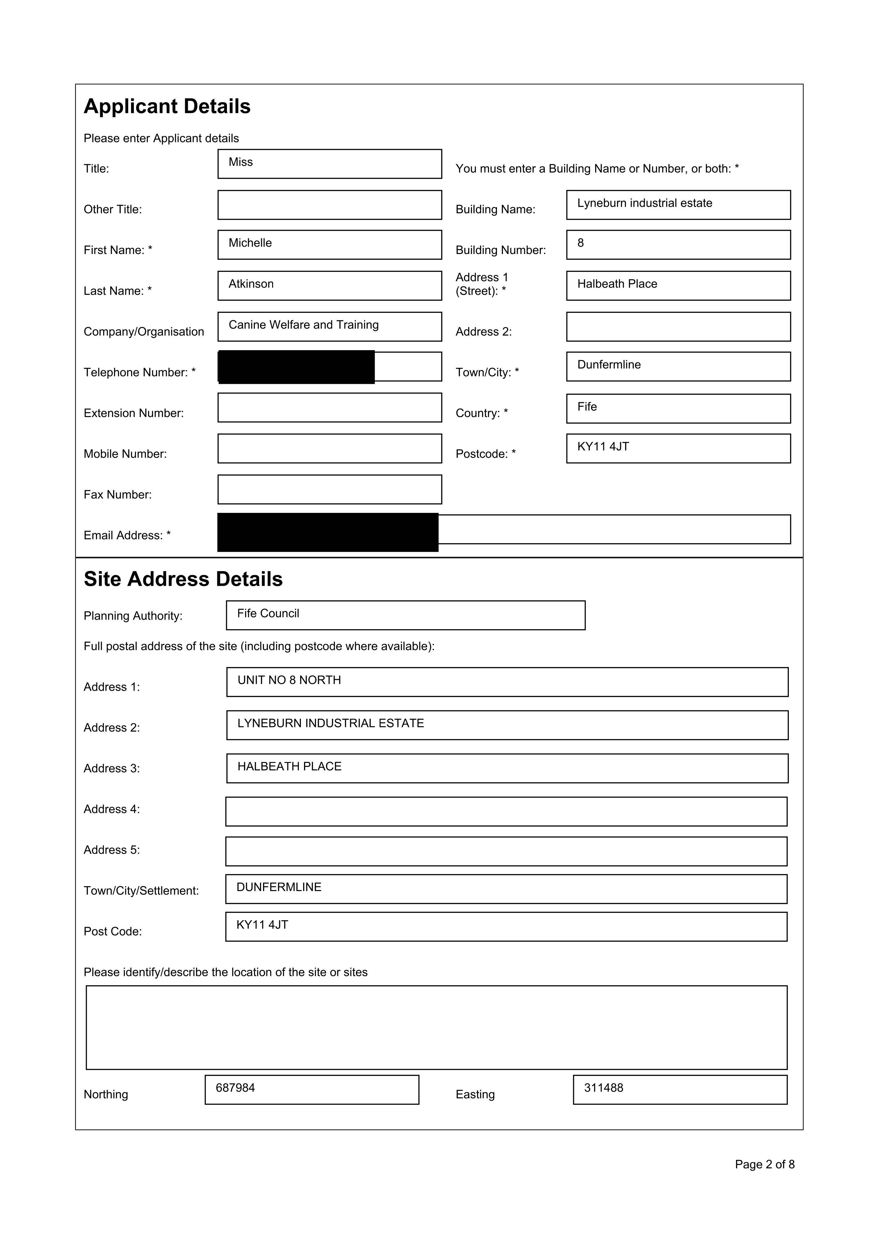 Planning document
