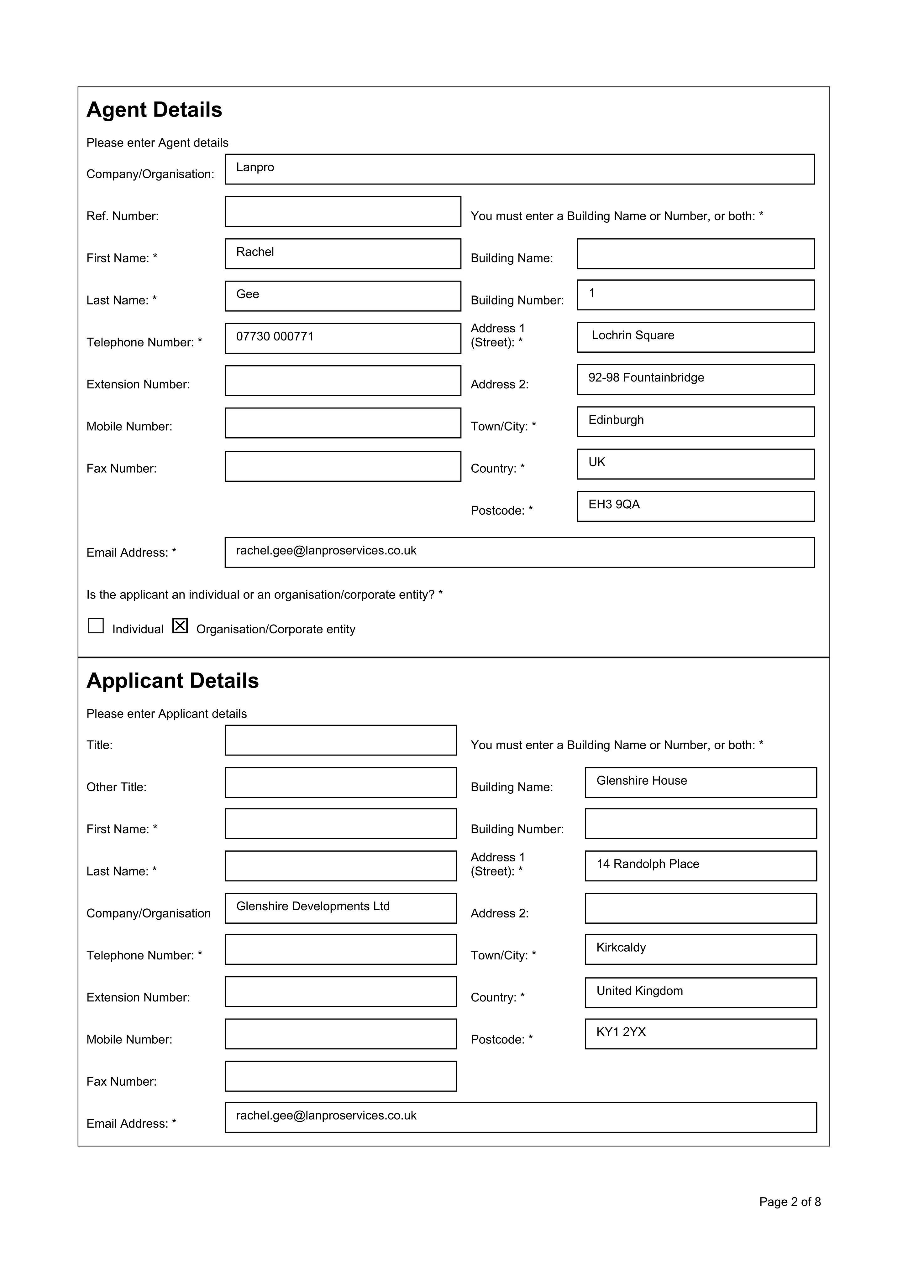 Planning document