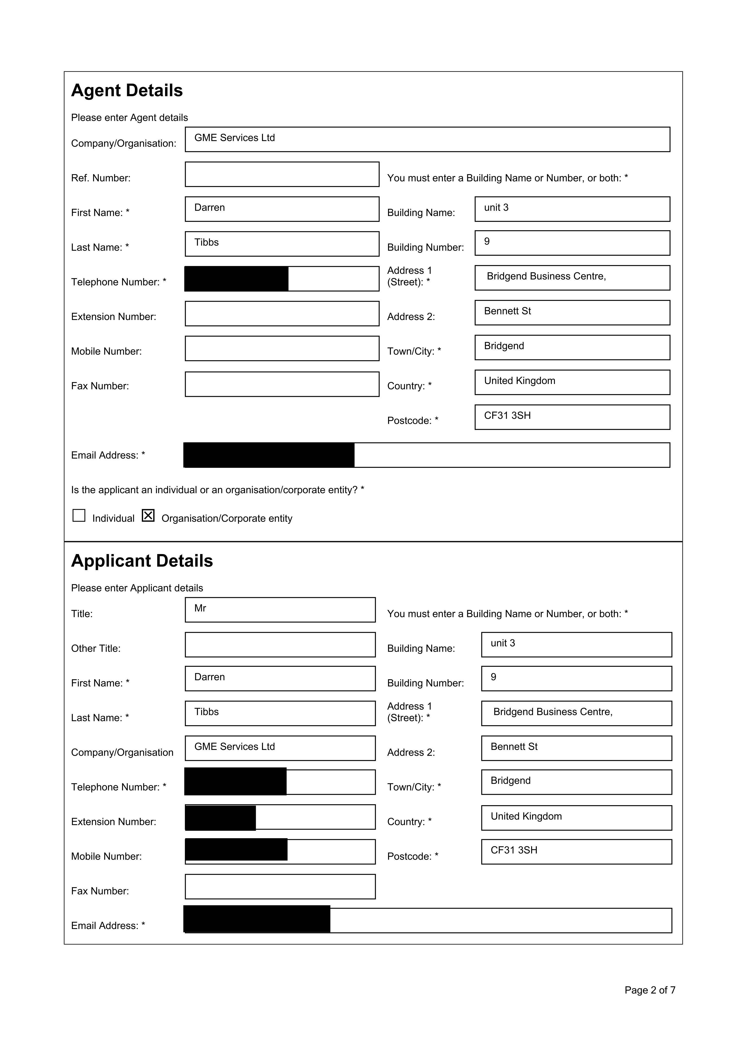 Planning document