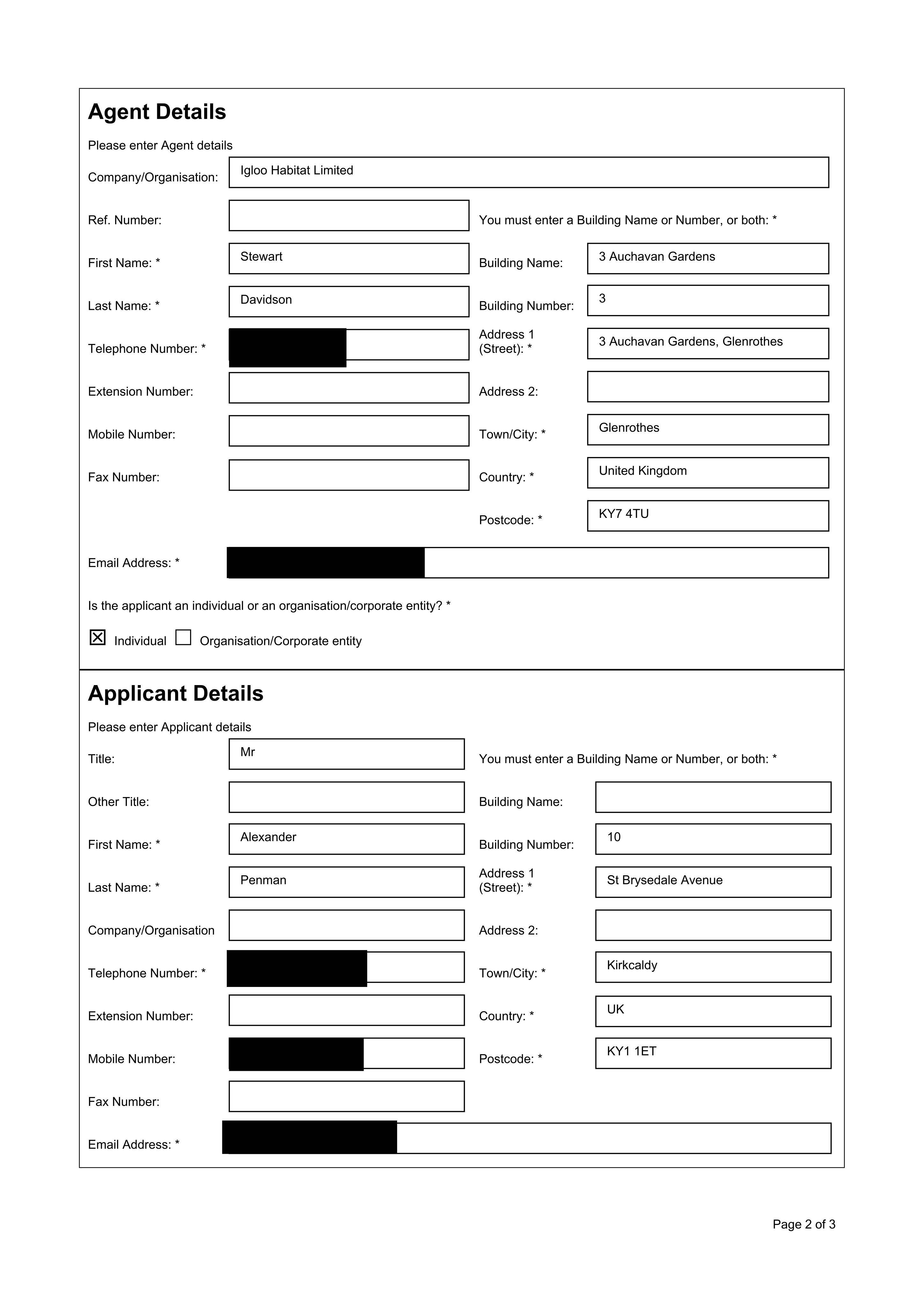 Planning document
