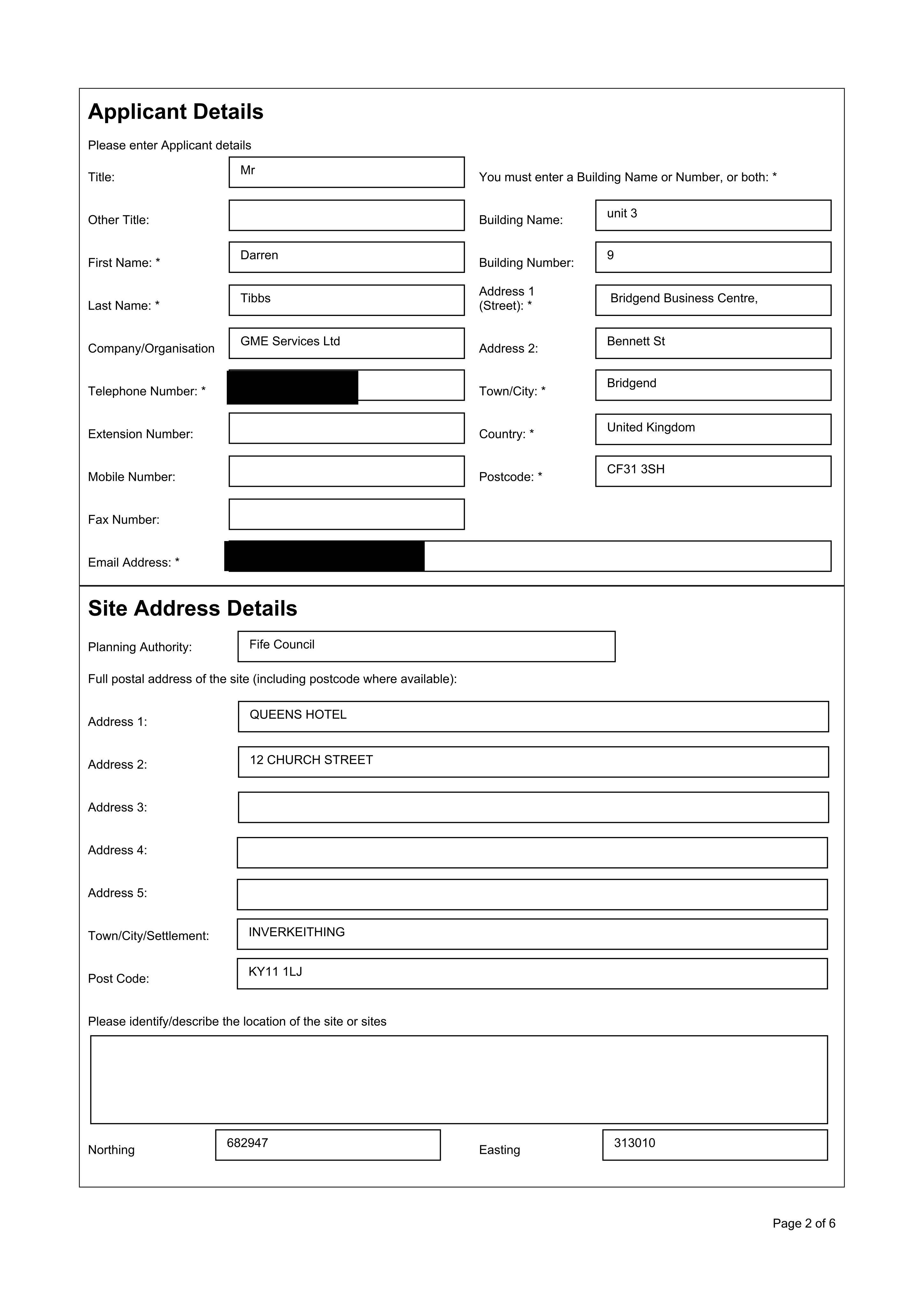 Planning document