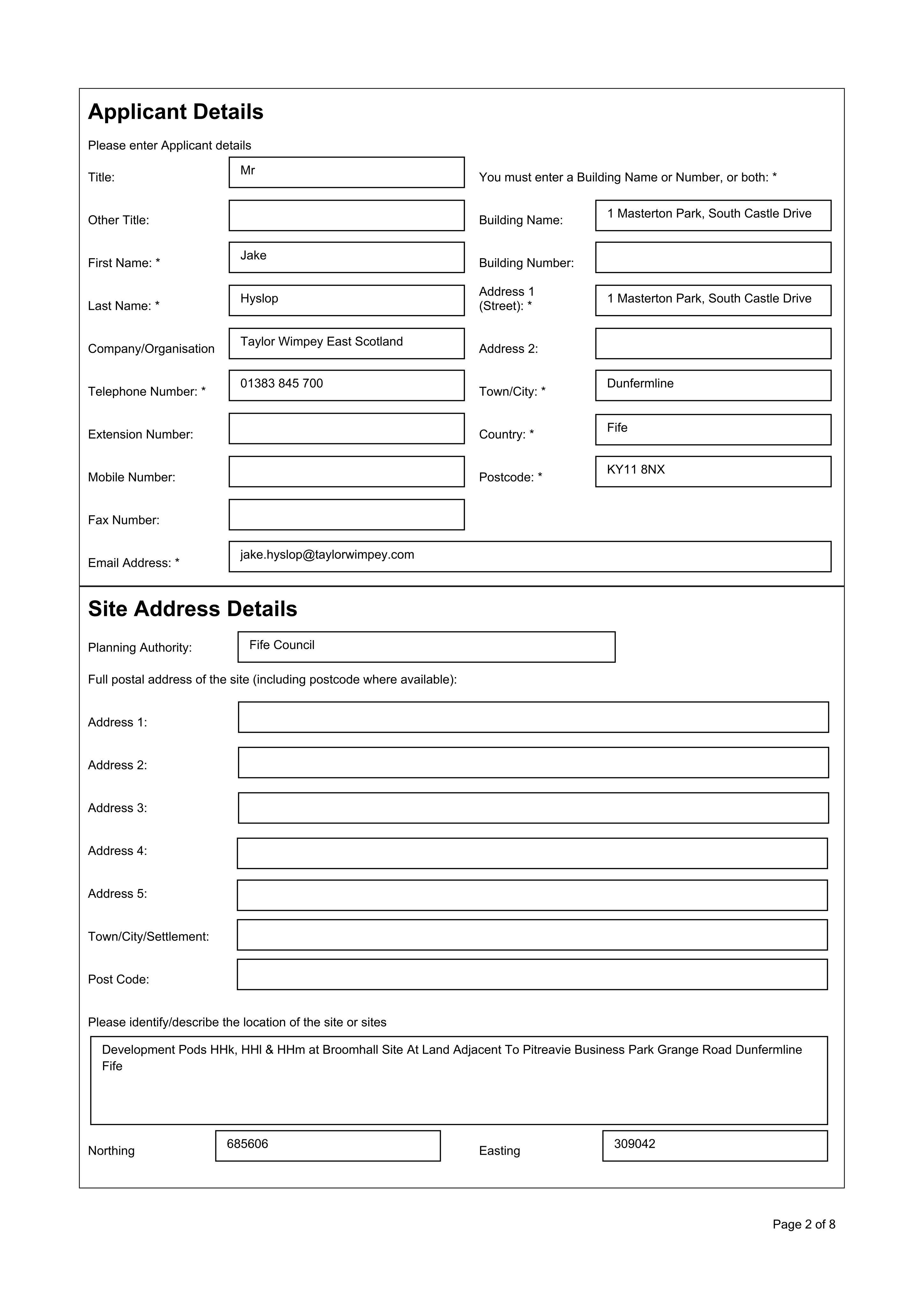 Planning document