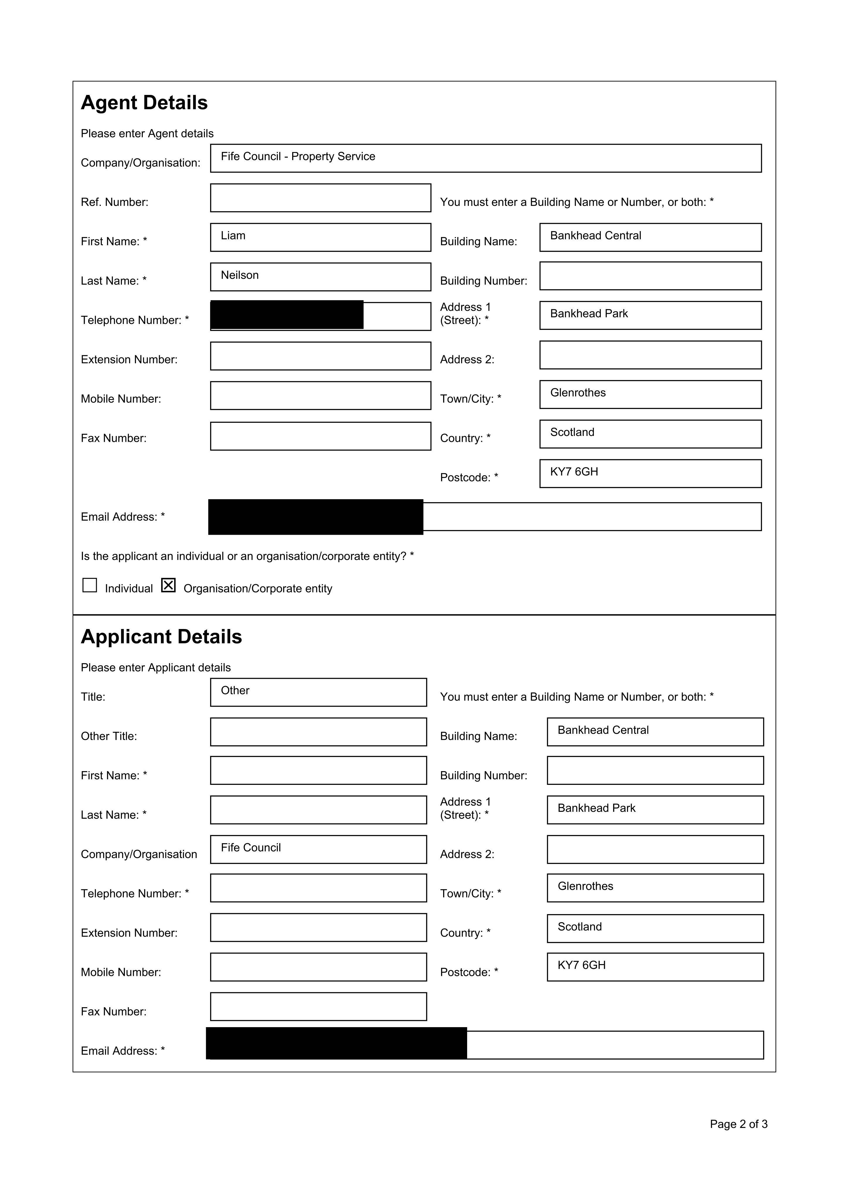 Planning document