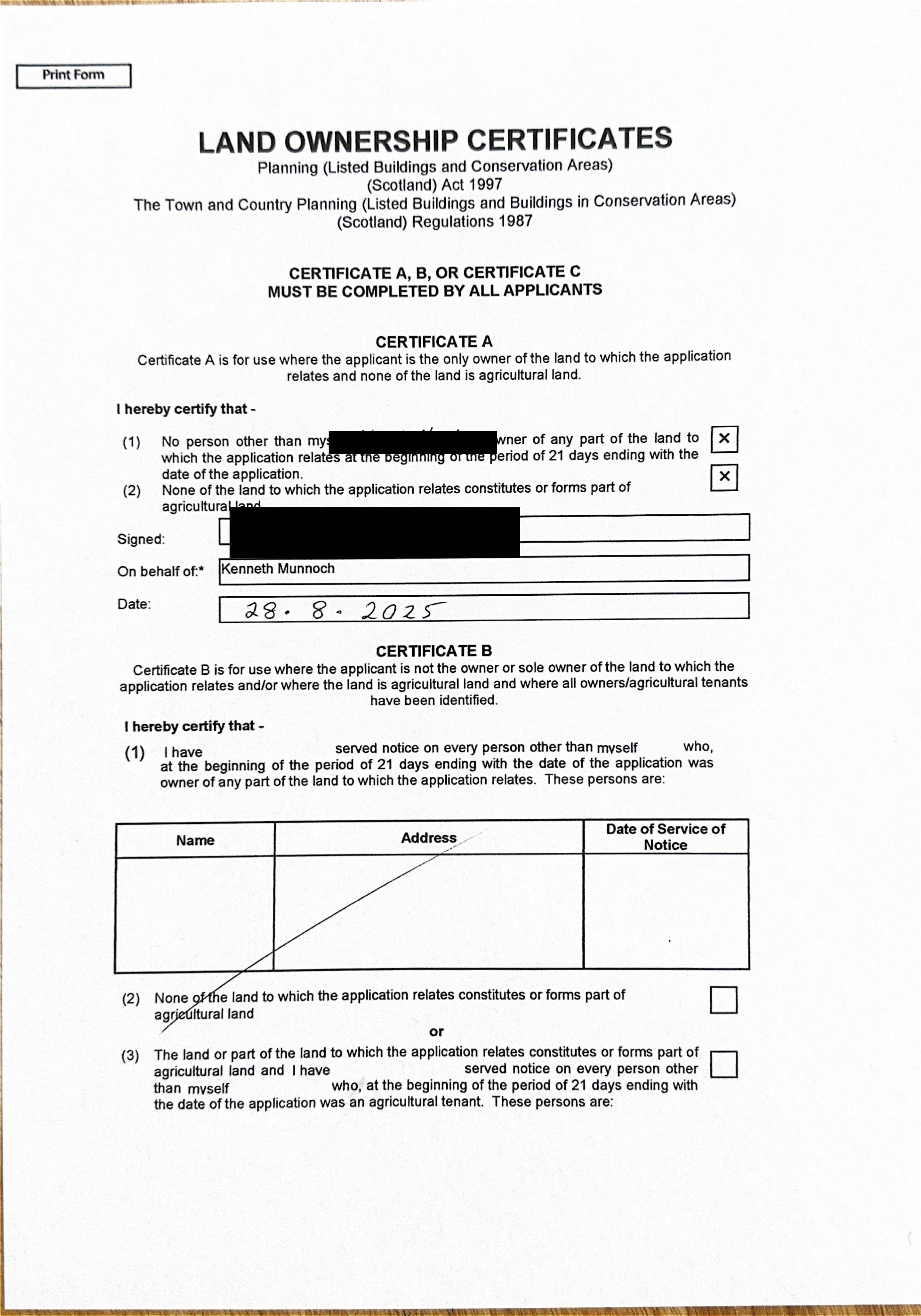Planning document