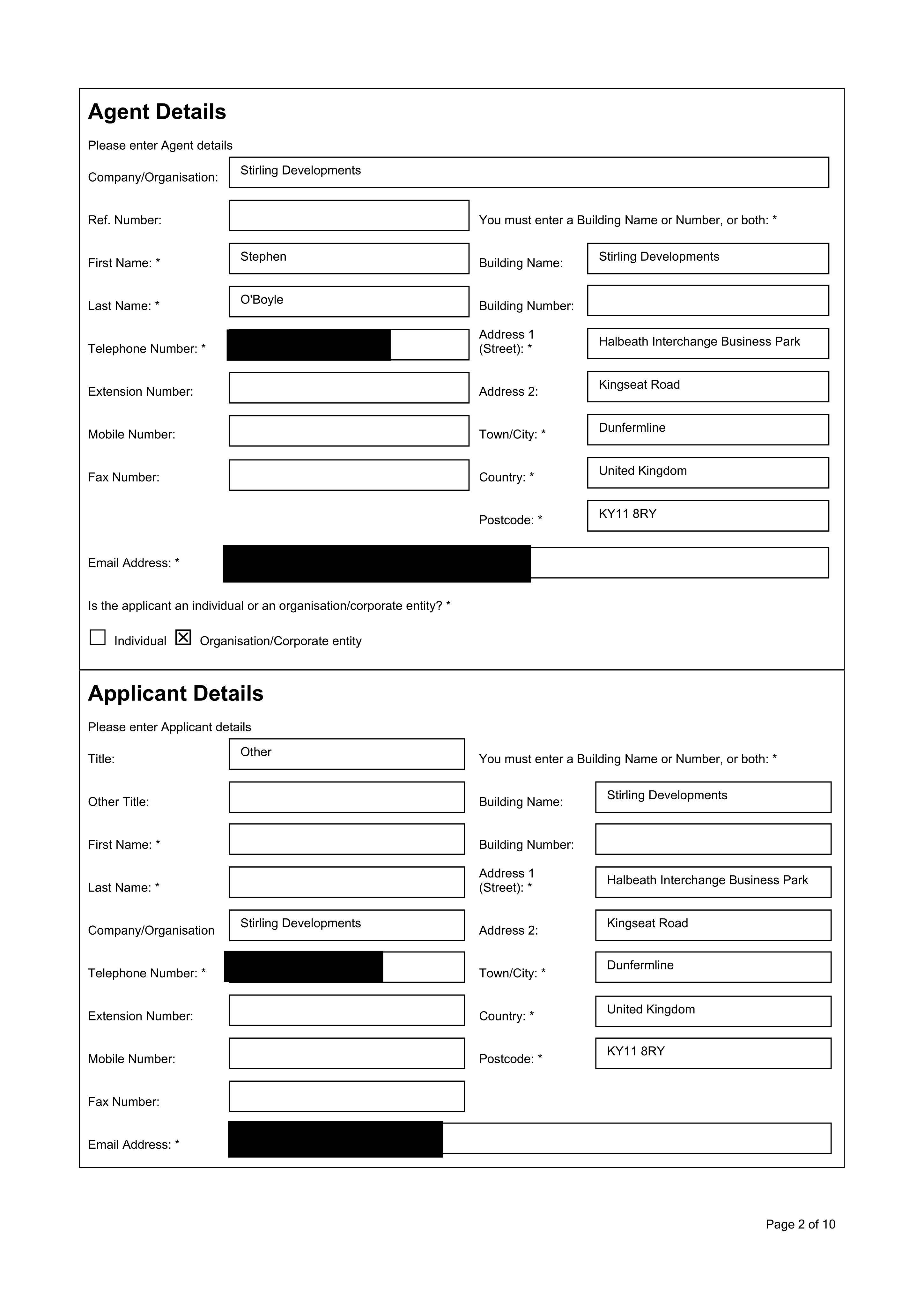 Planning document