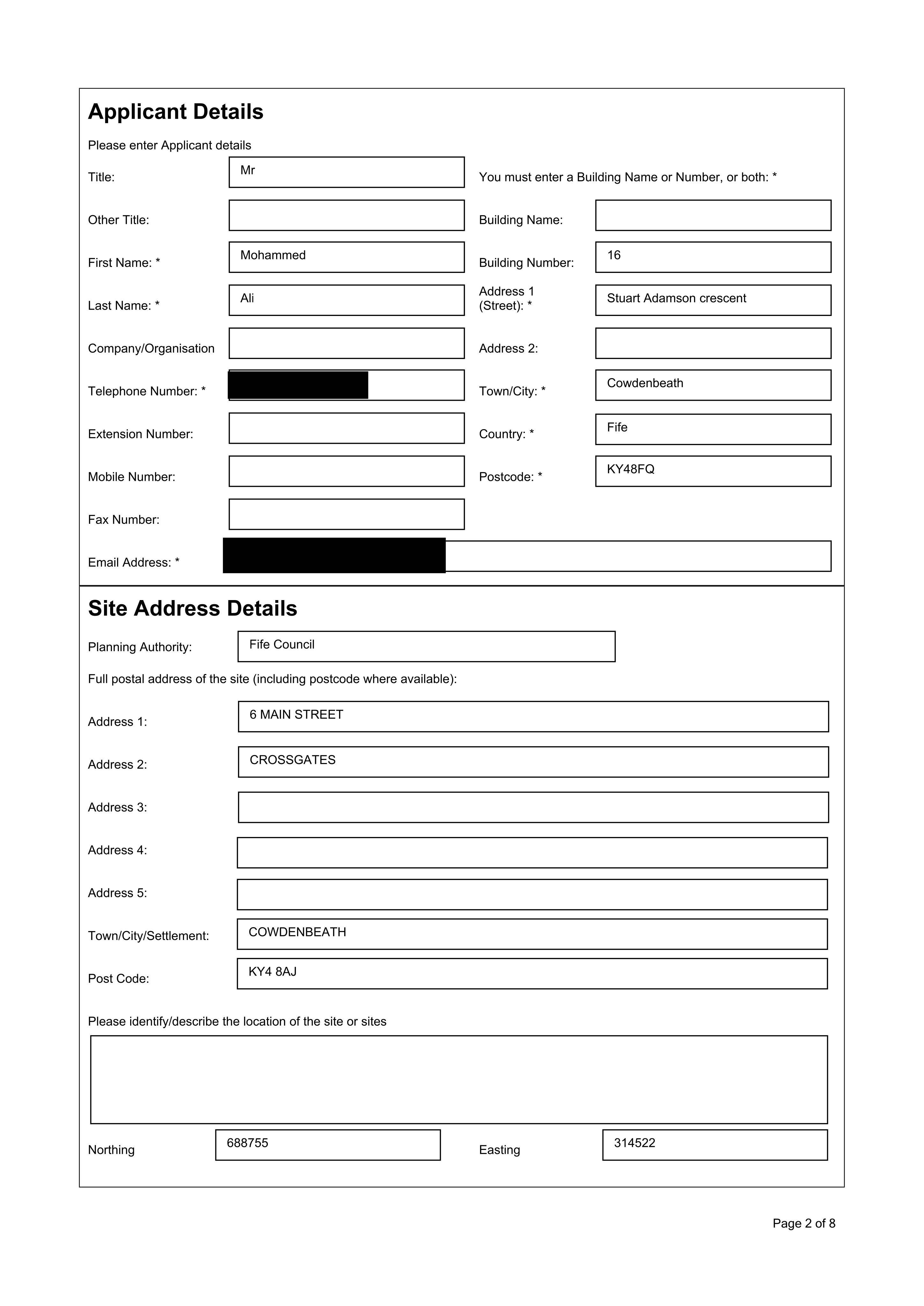 Planning document