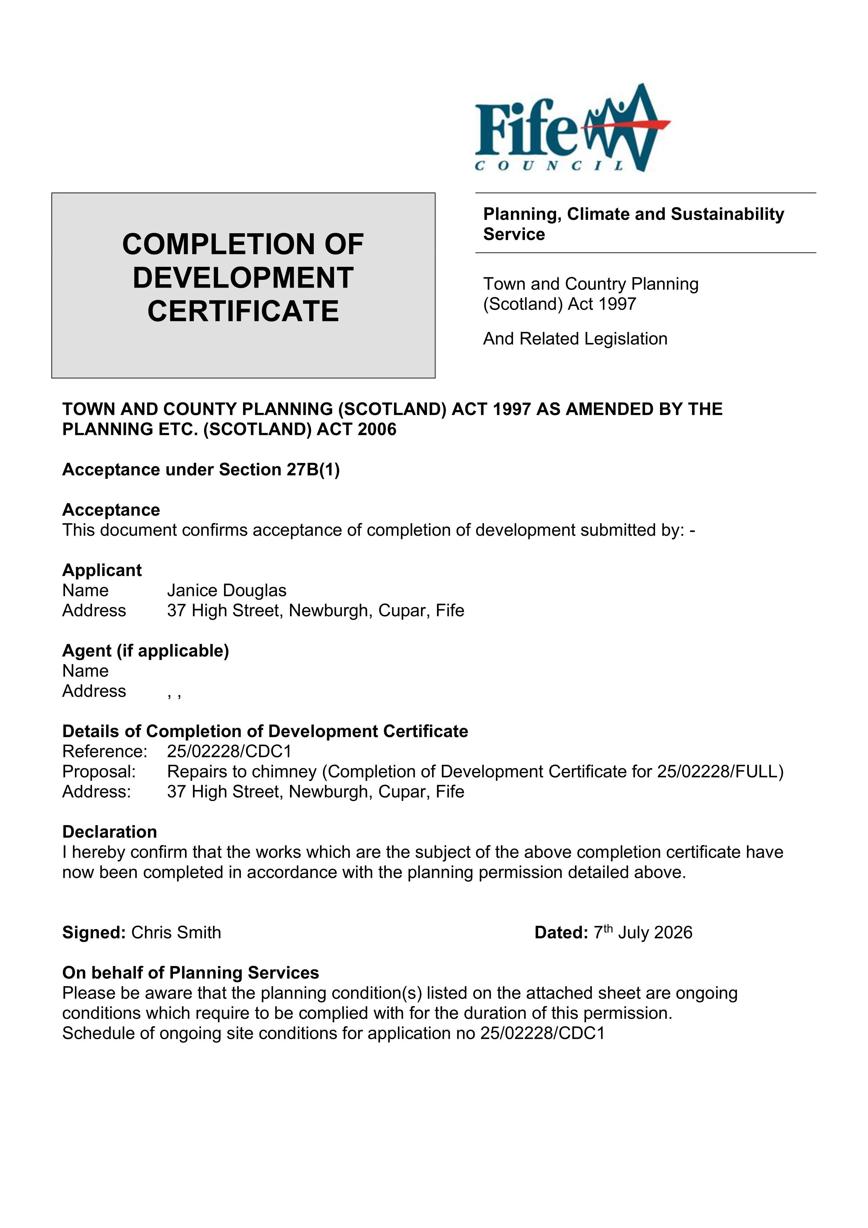 Planning document