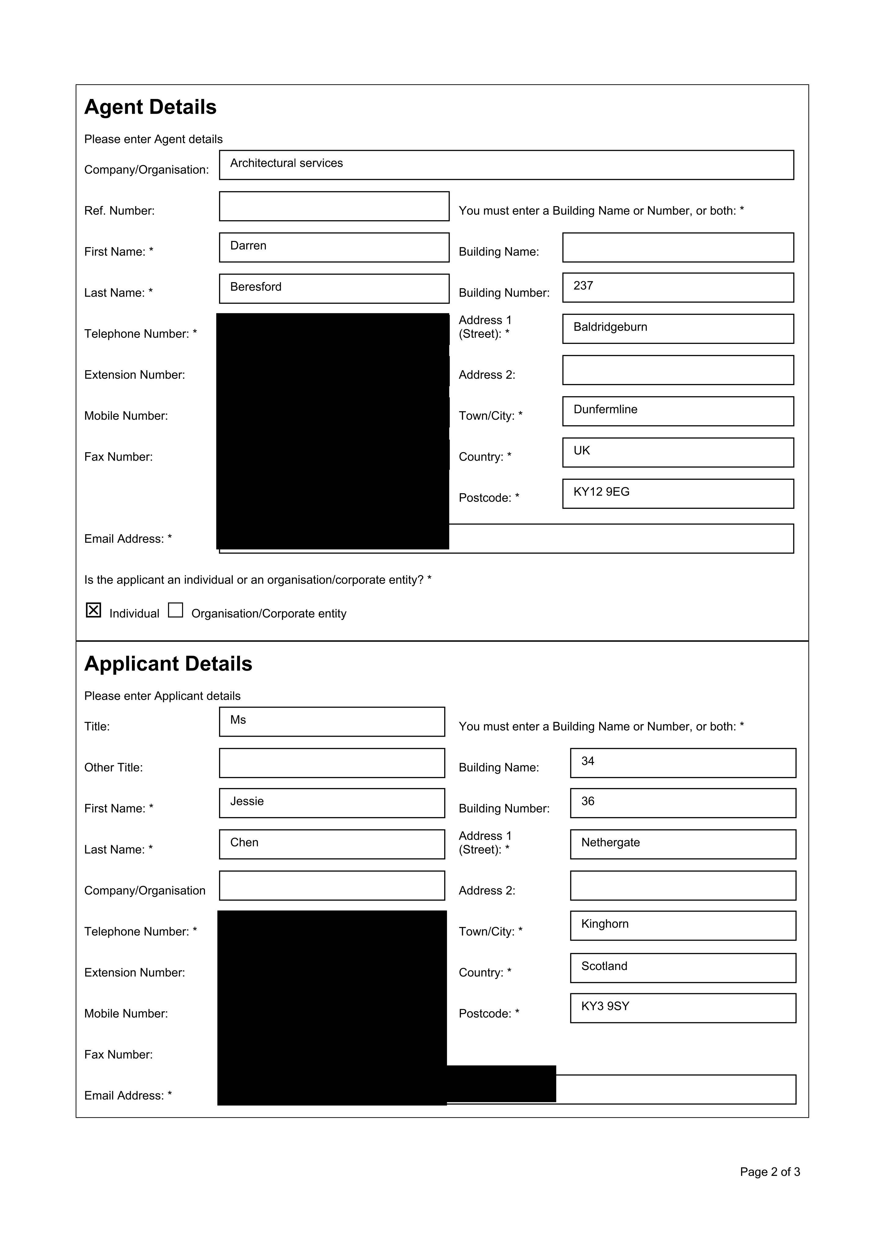 Planning document
