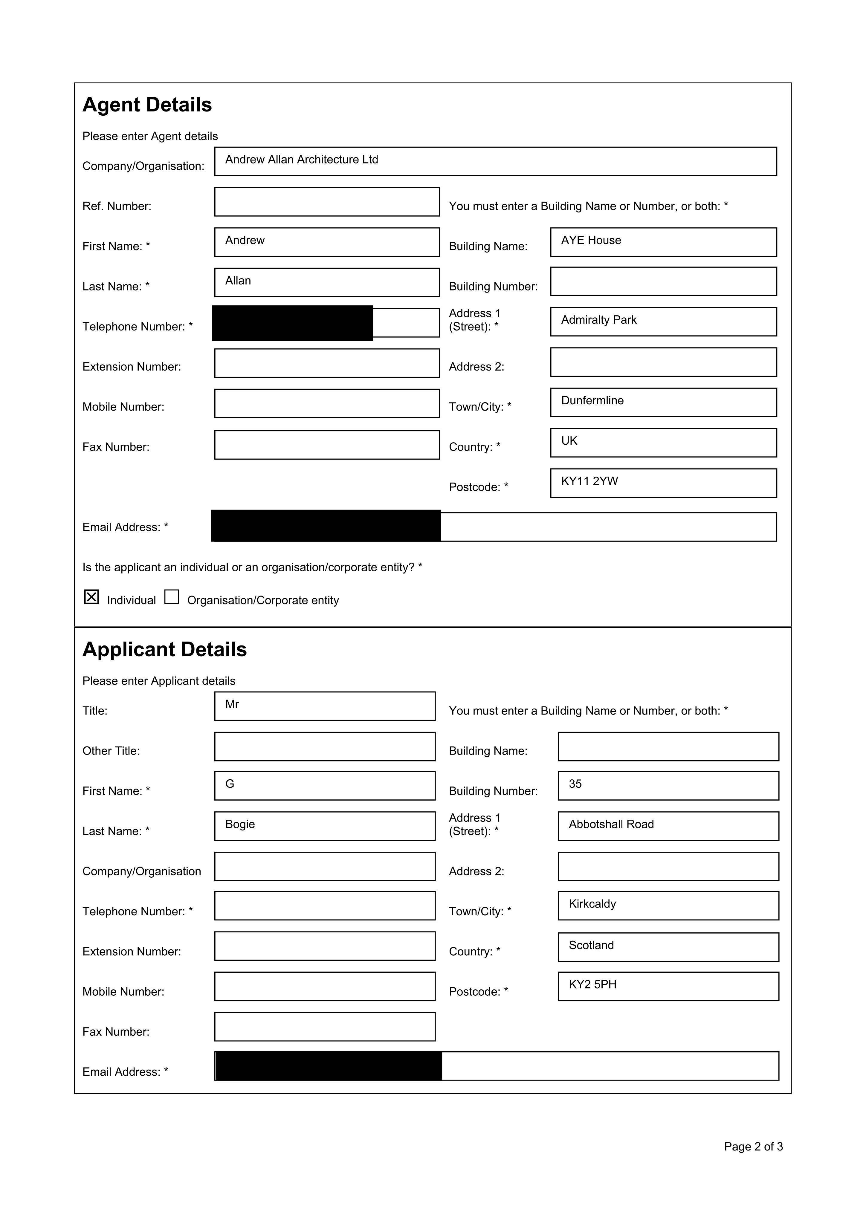Planning document