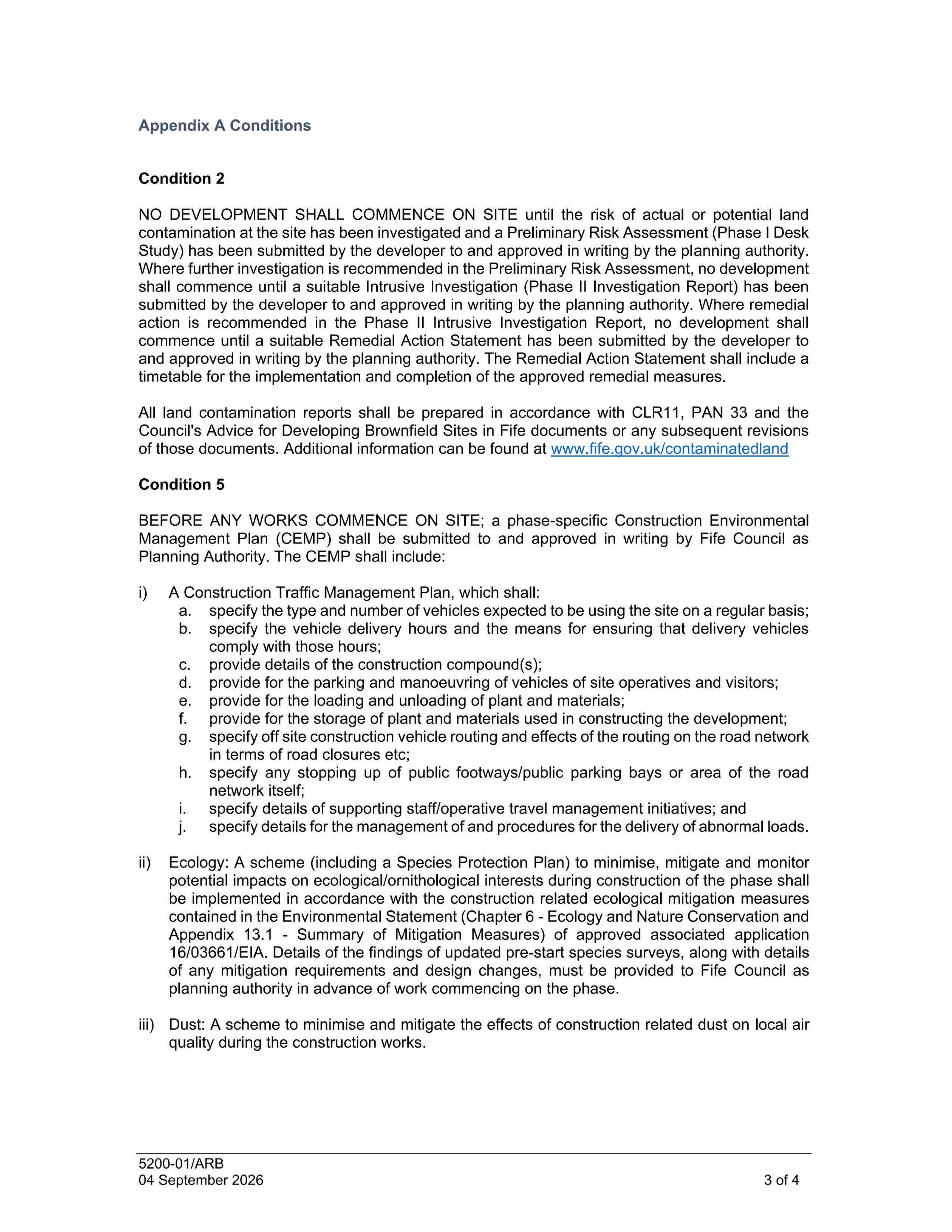 Planning document