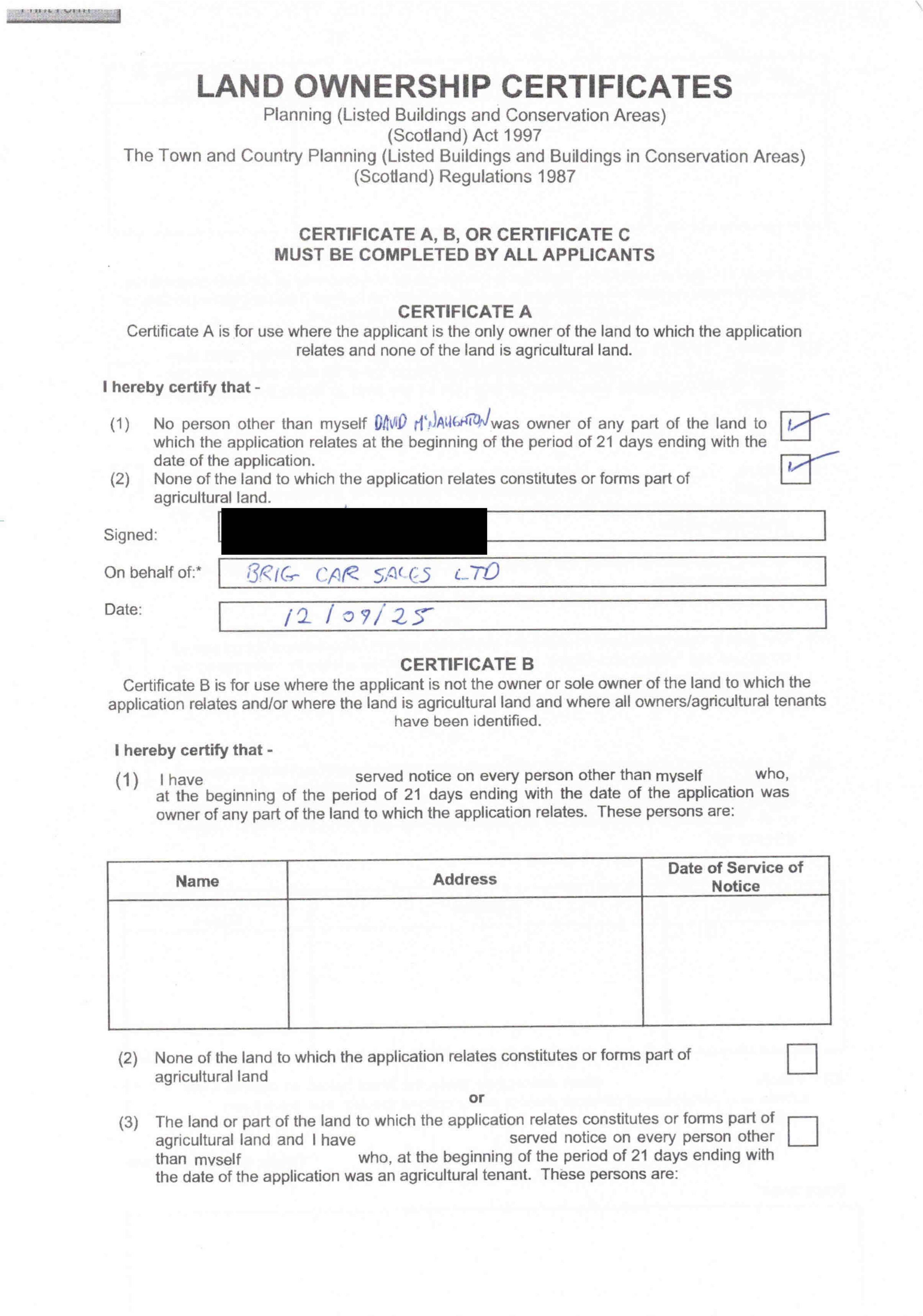 Planning document