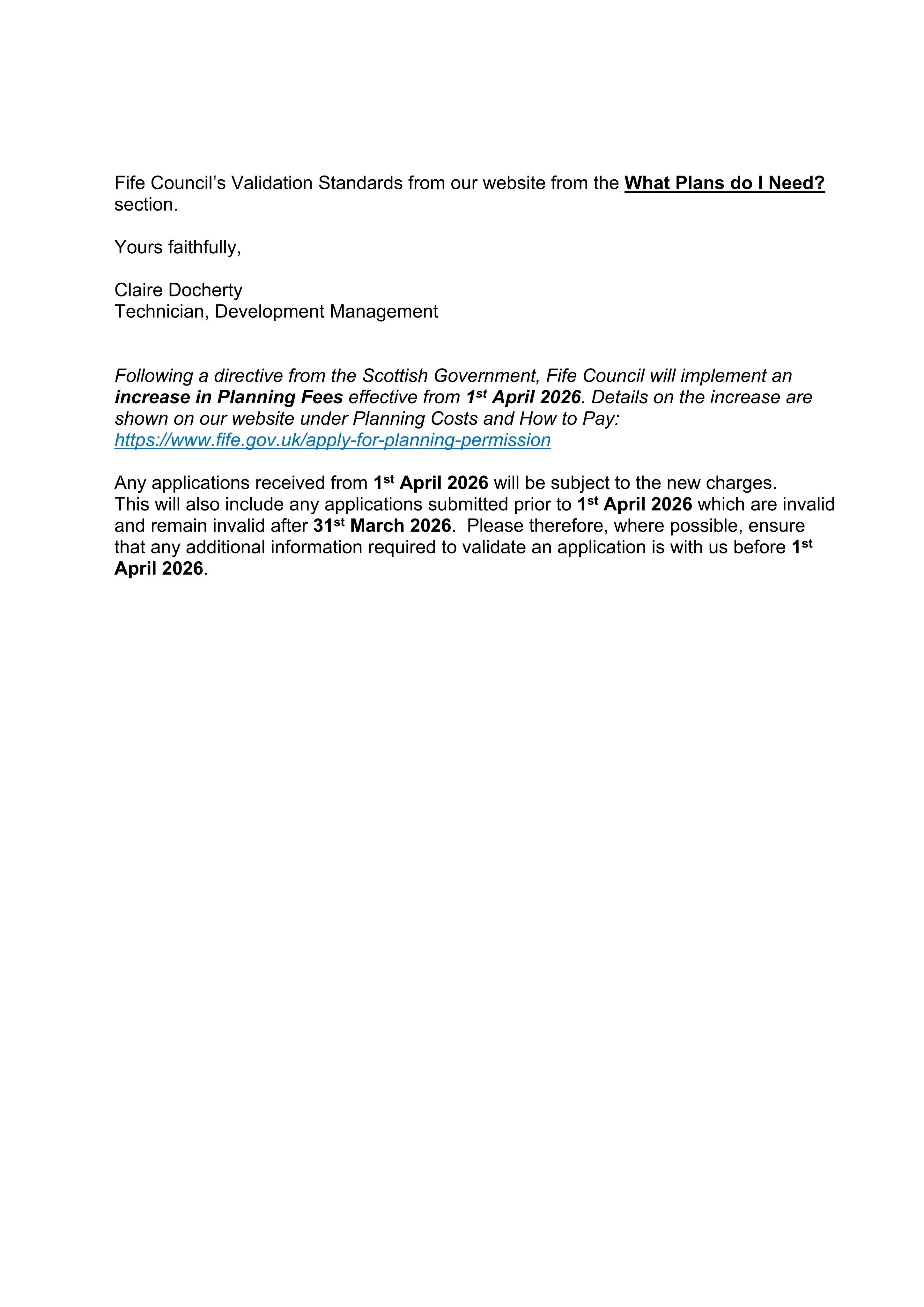 Planning document