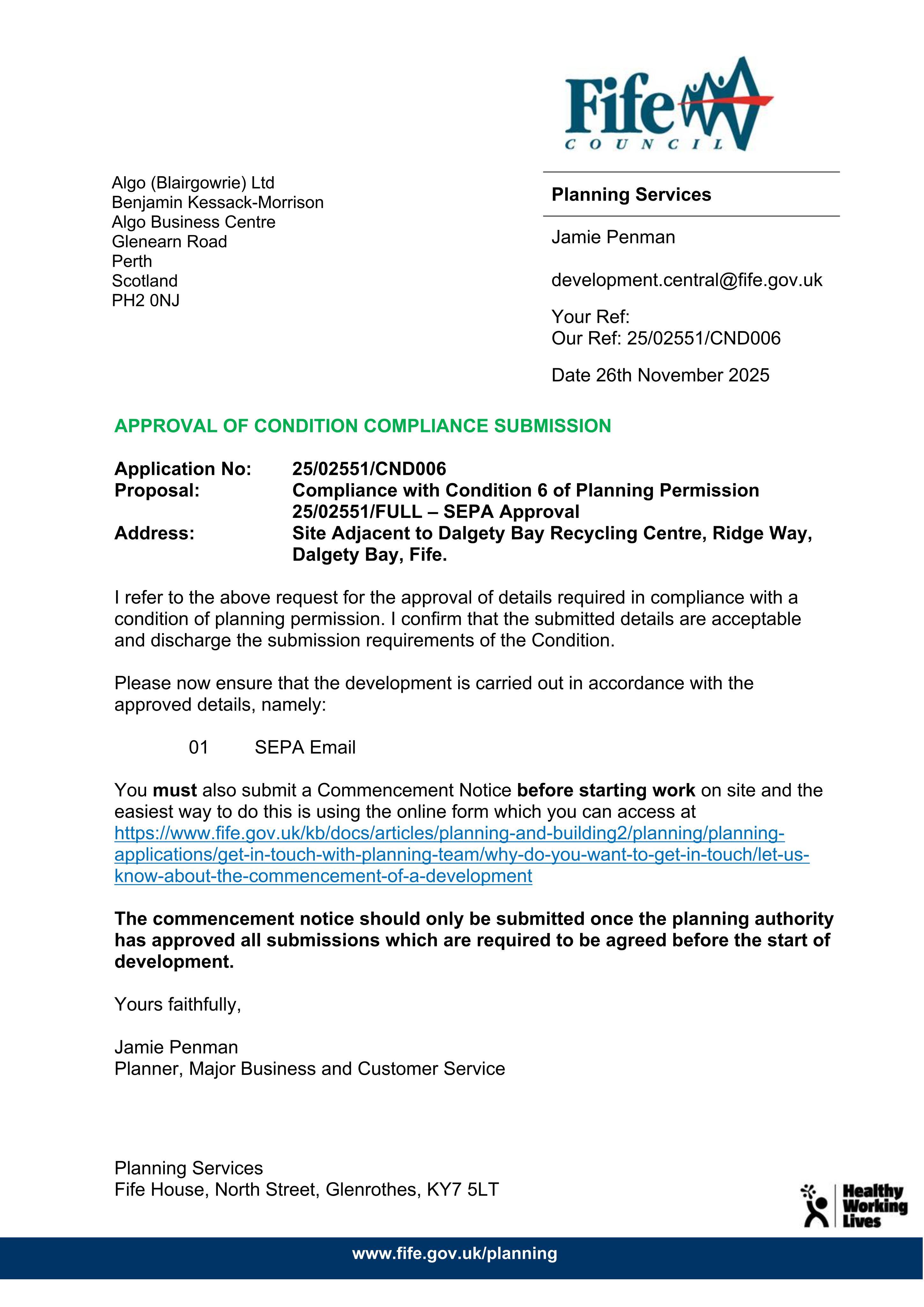 Planning document