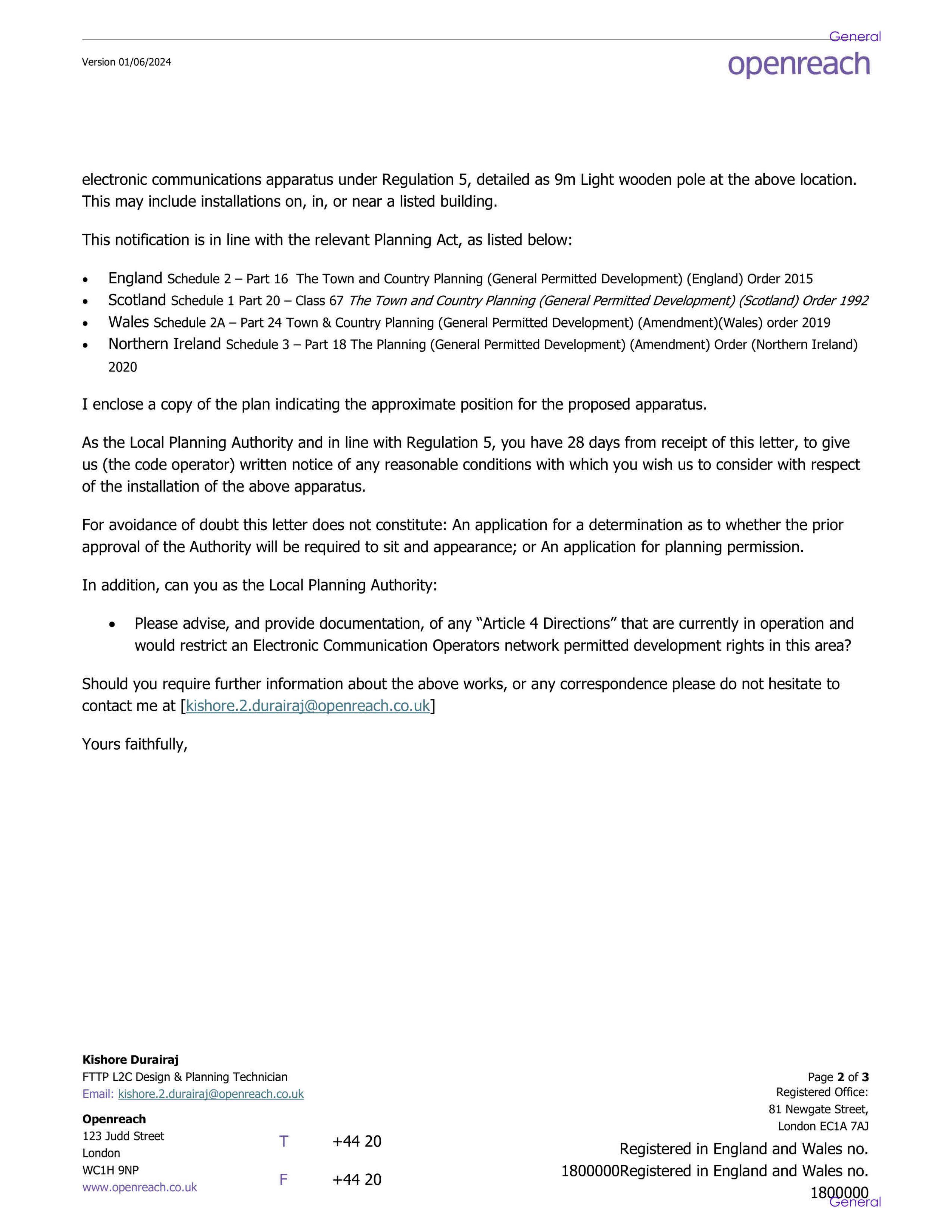 Planning document