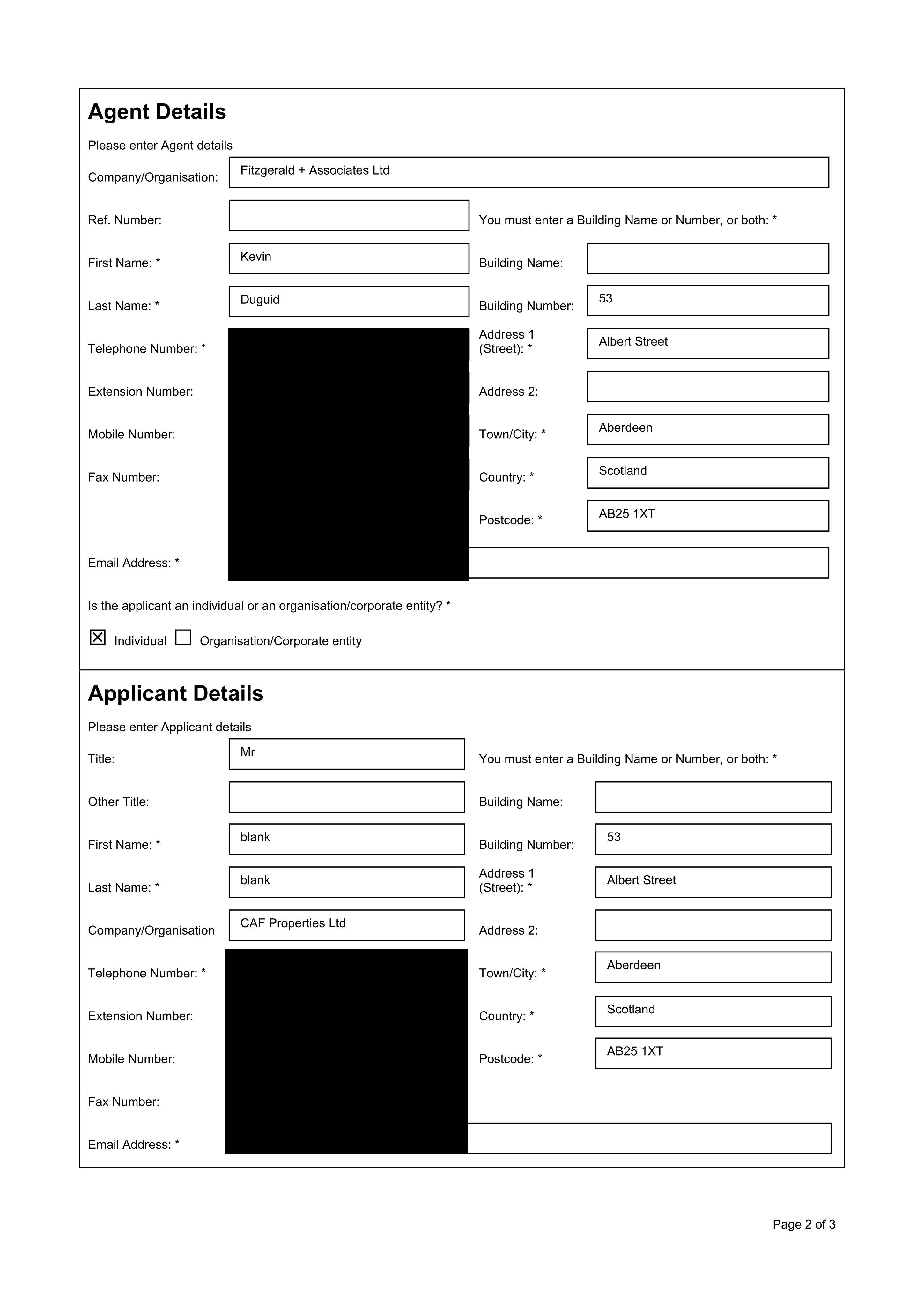 Planning document