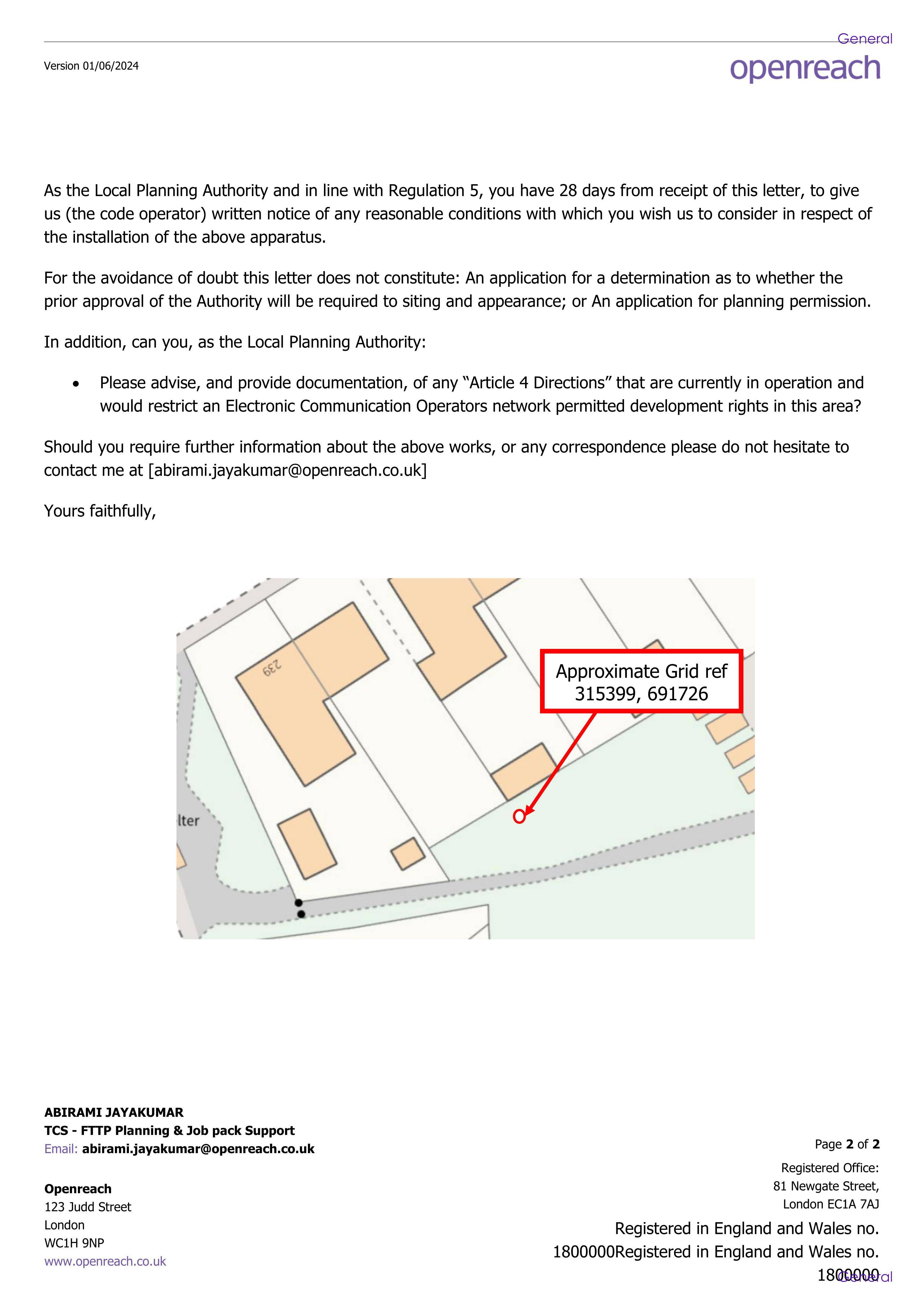 Planning document