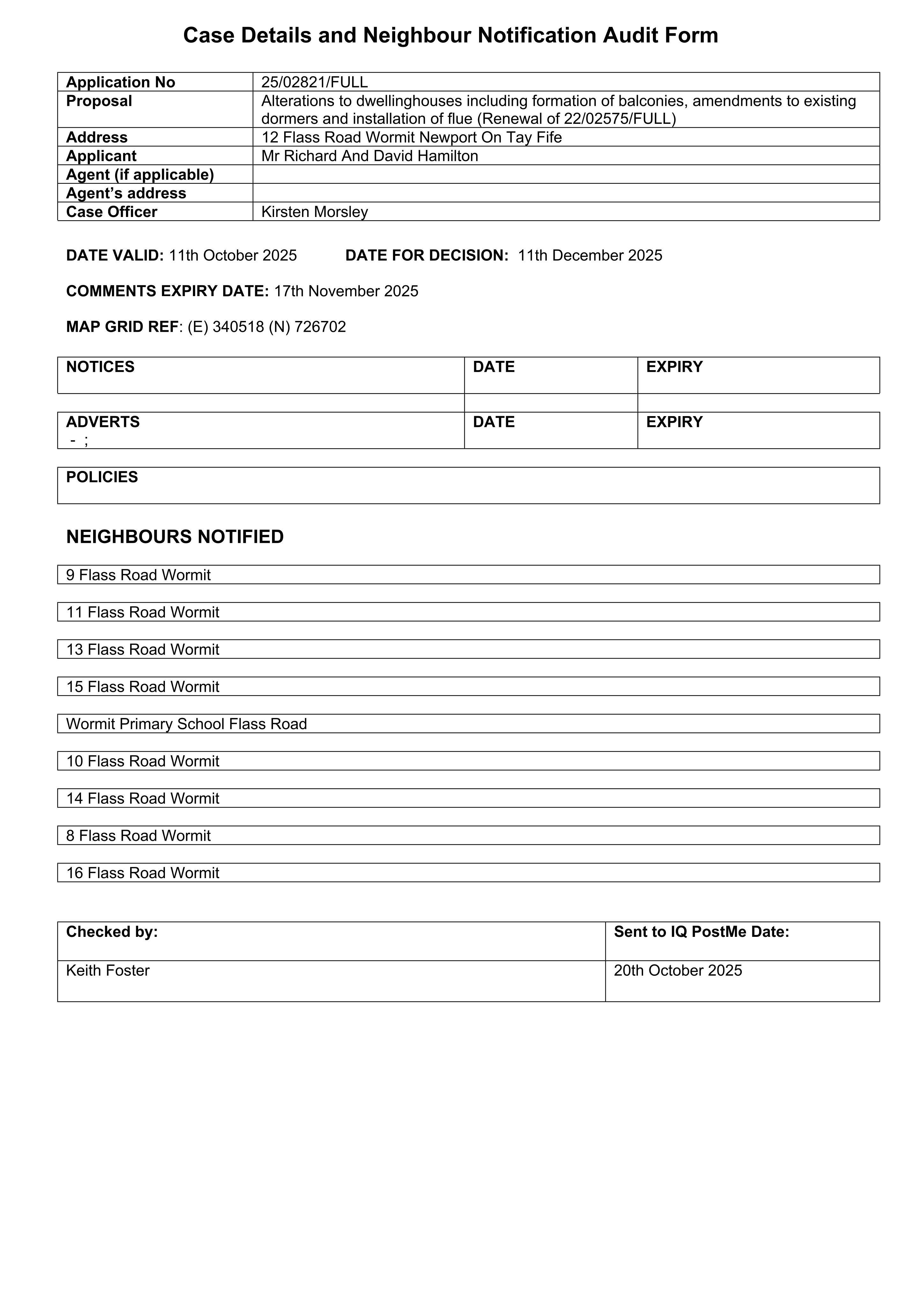 Planning document