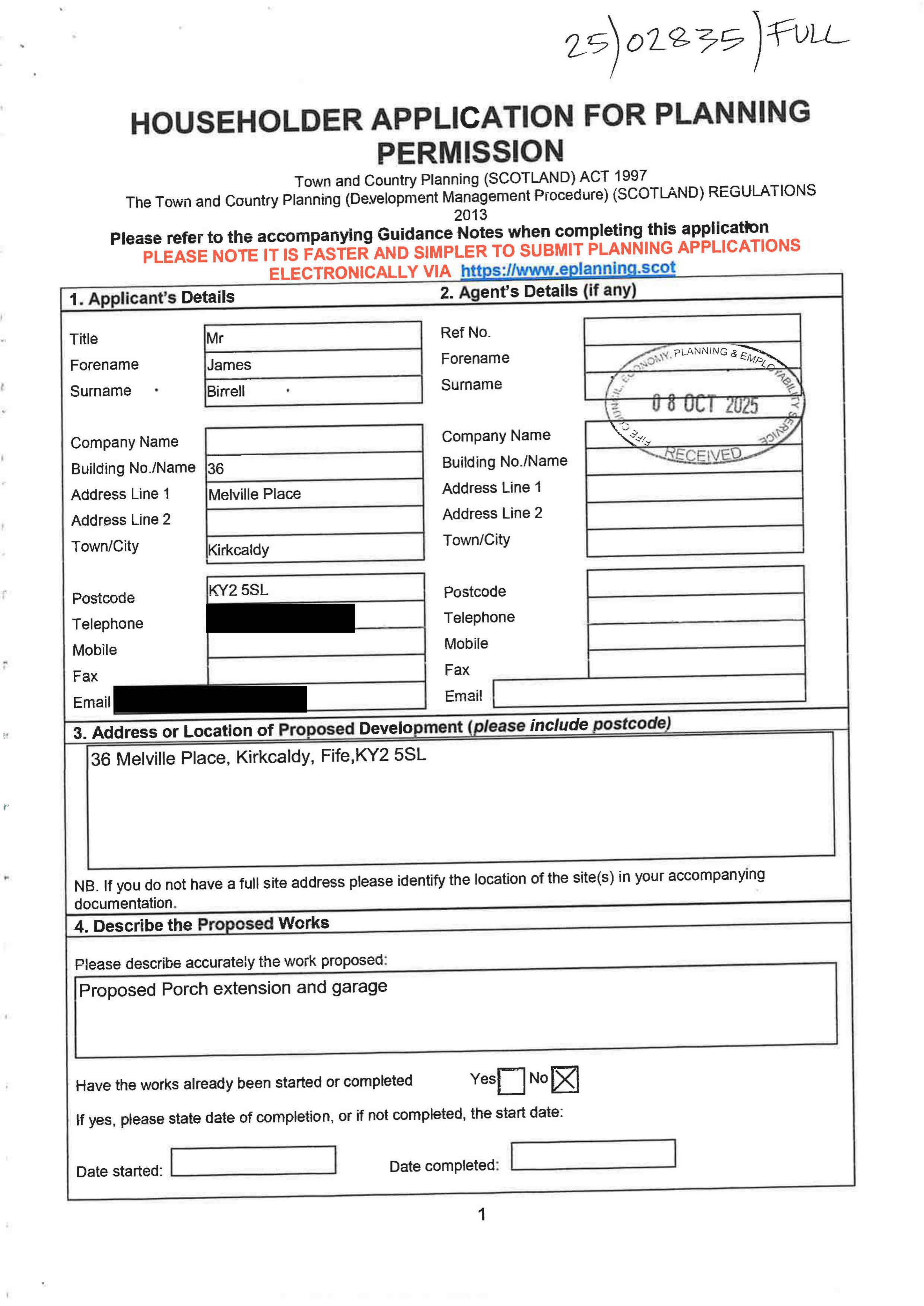 Planning document