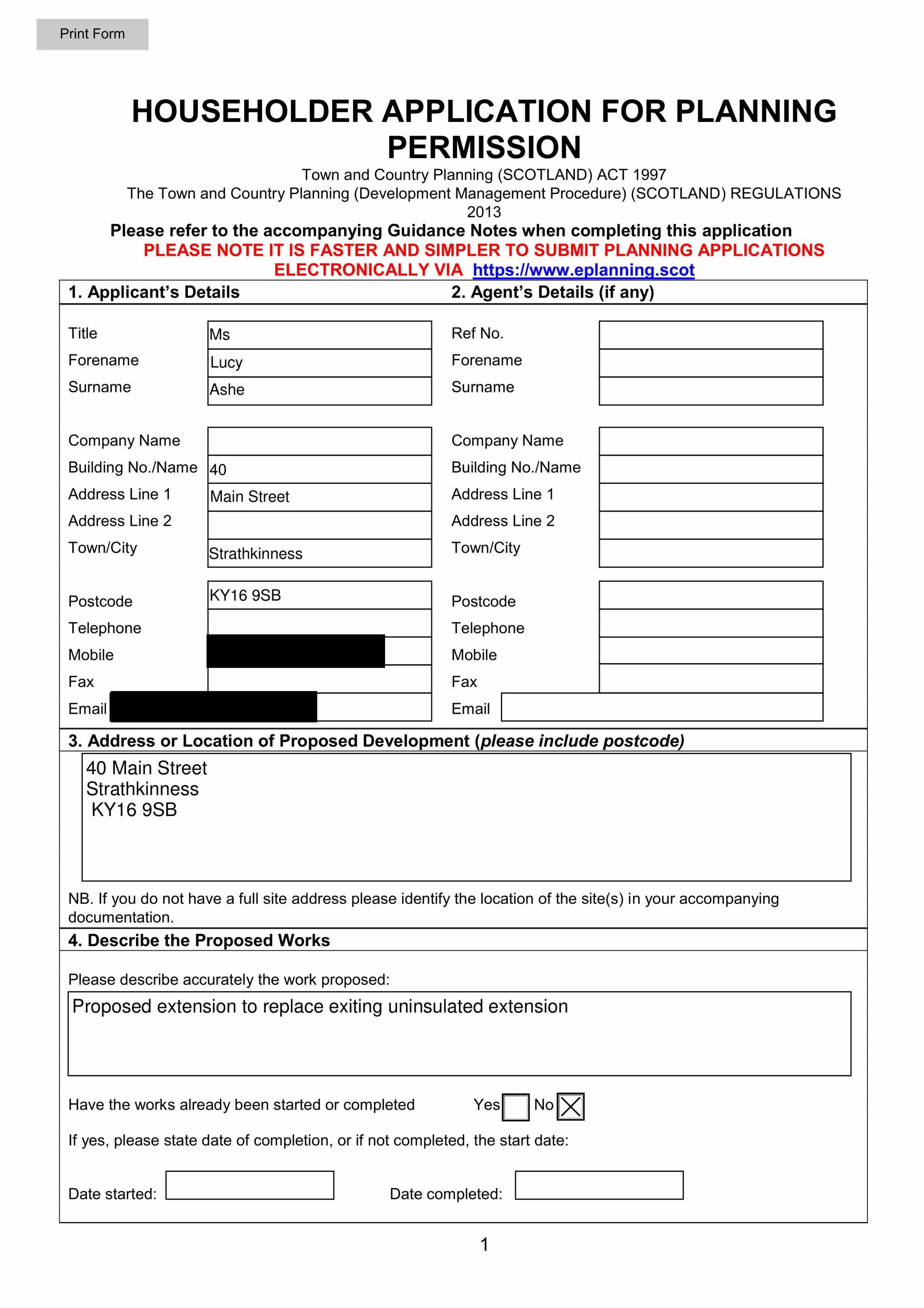 Planning document