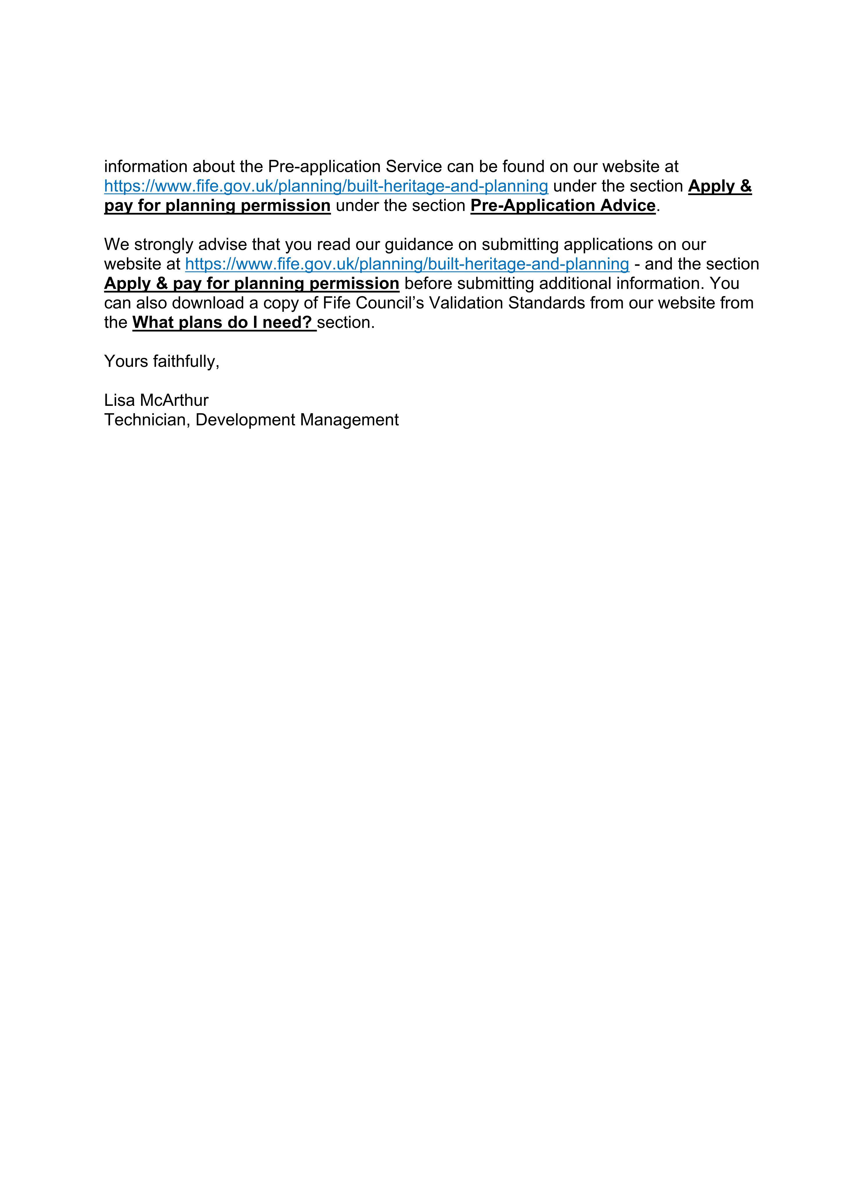 Planning document