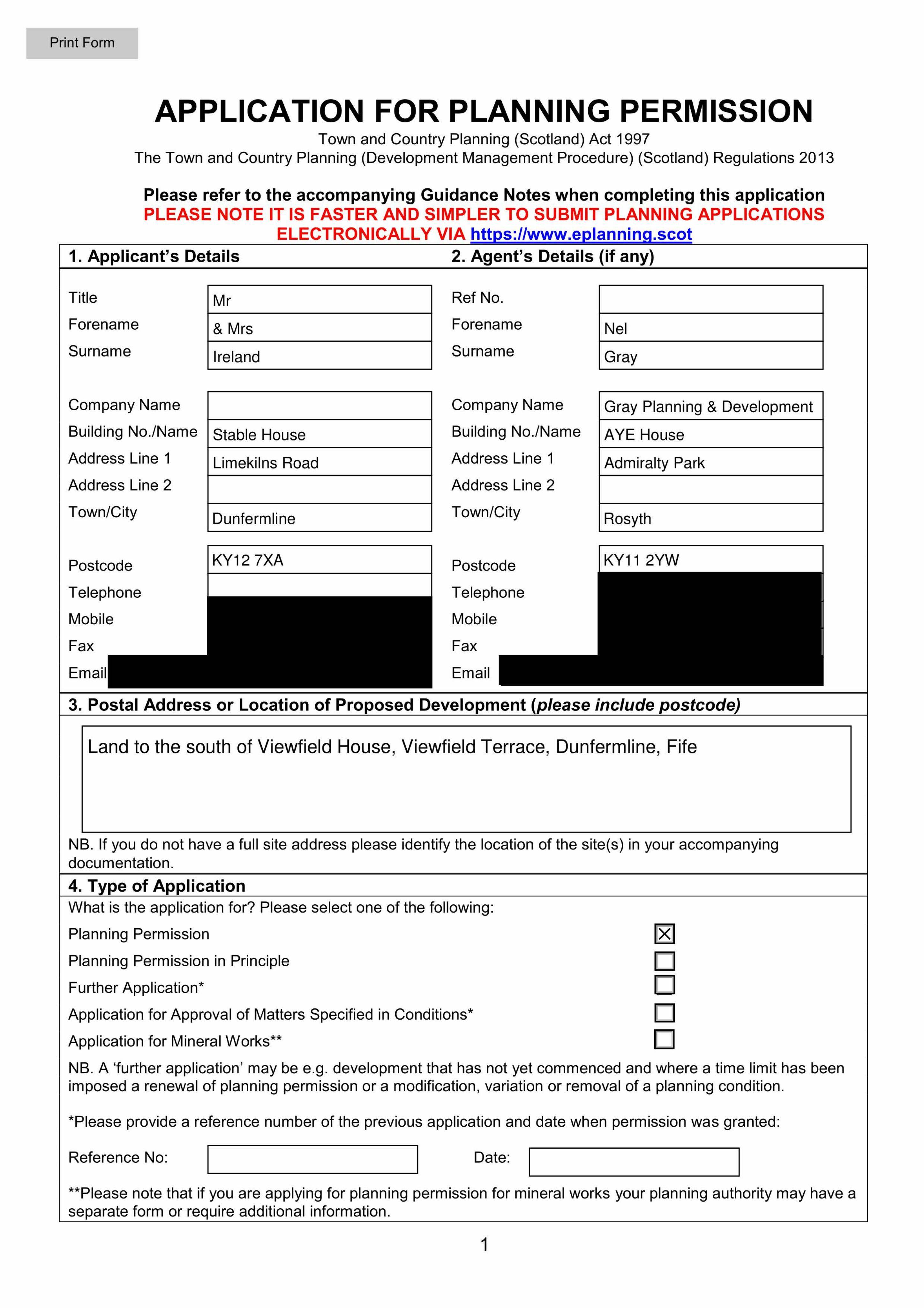 Planning document