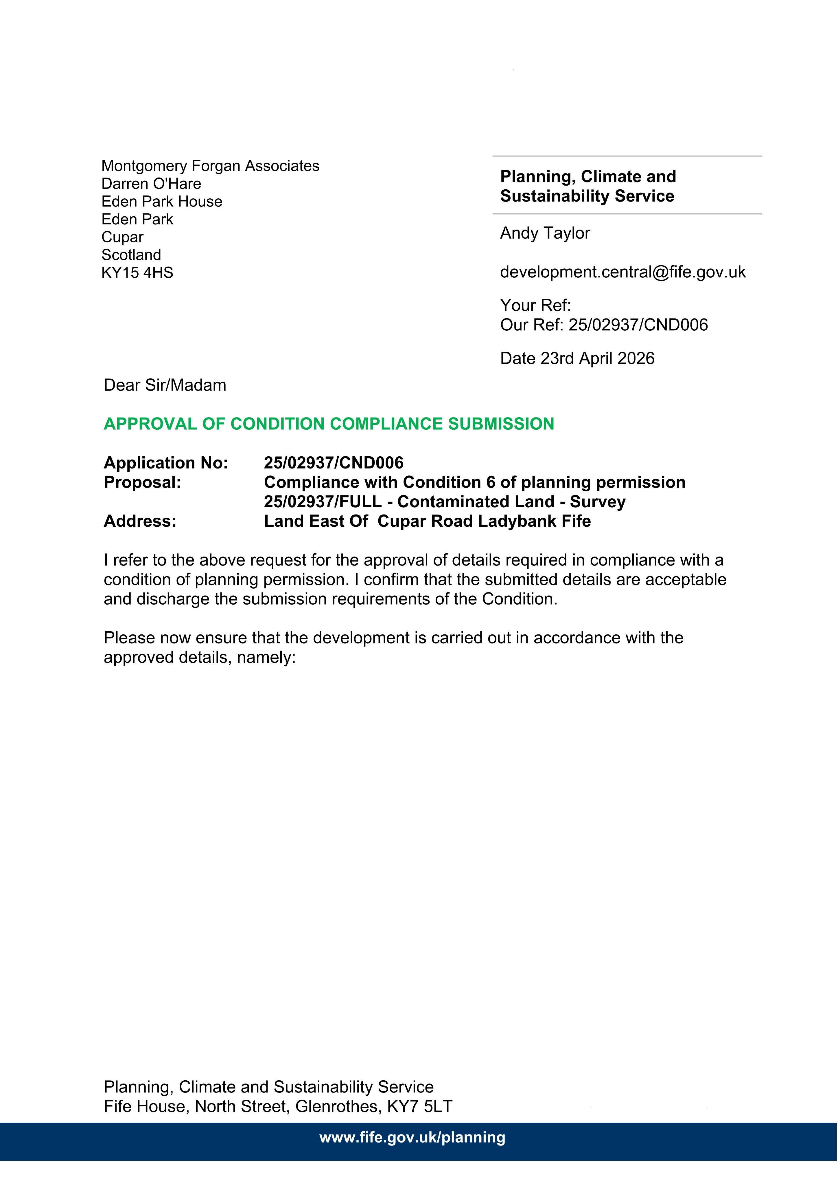 Planning document