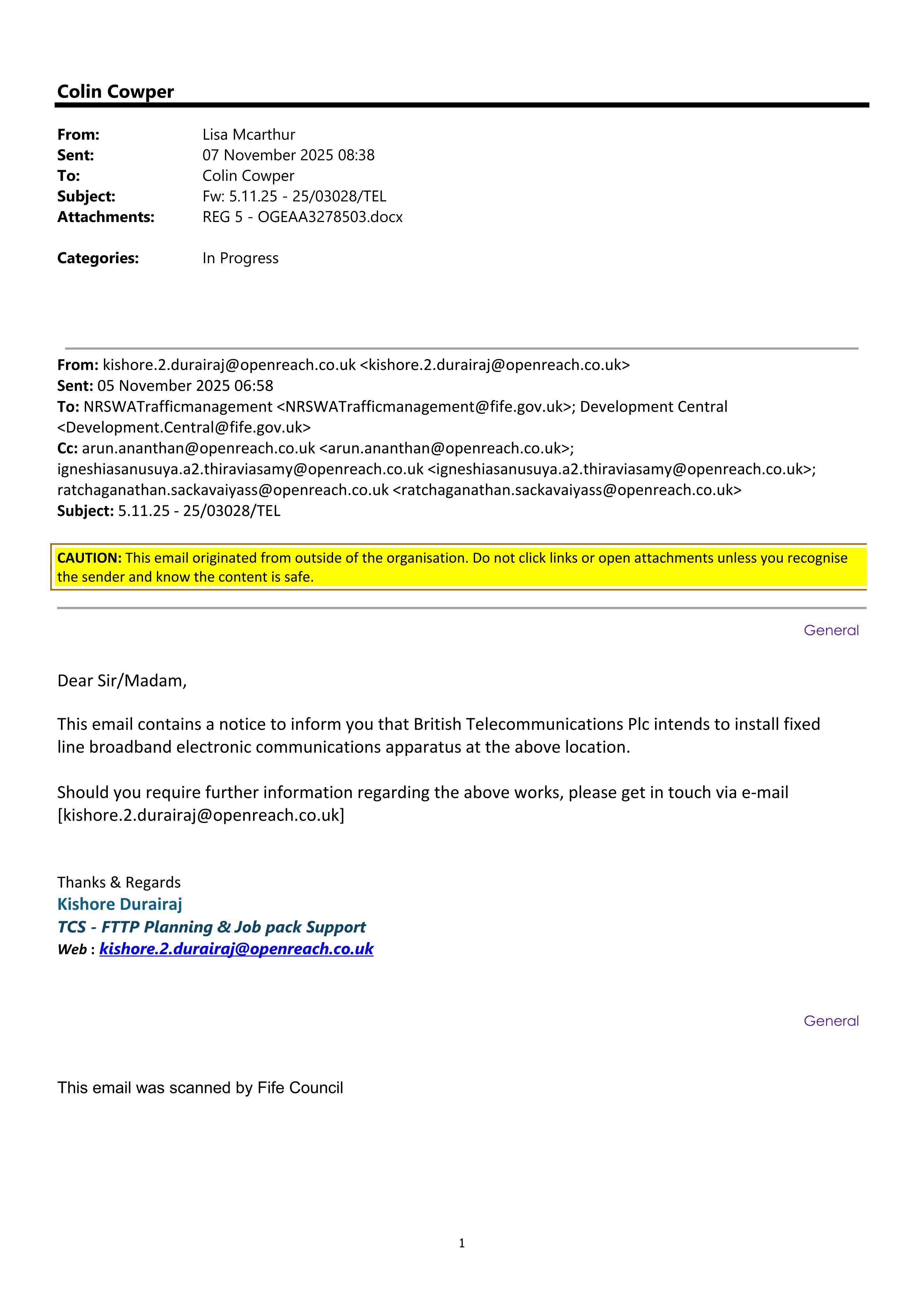 Planning document
