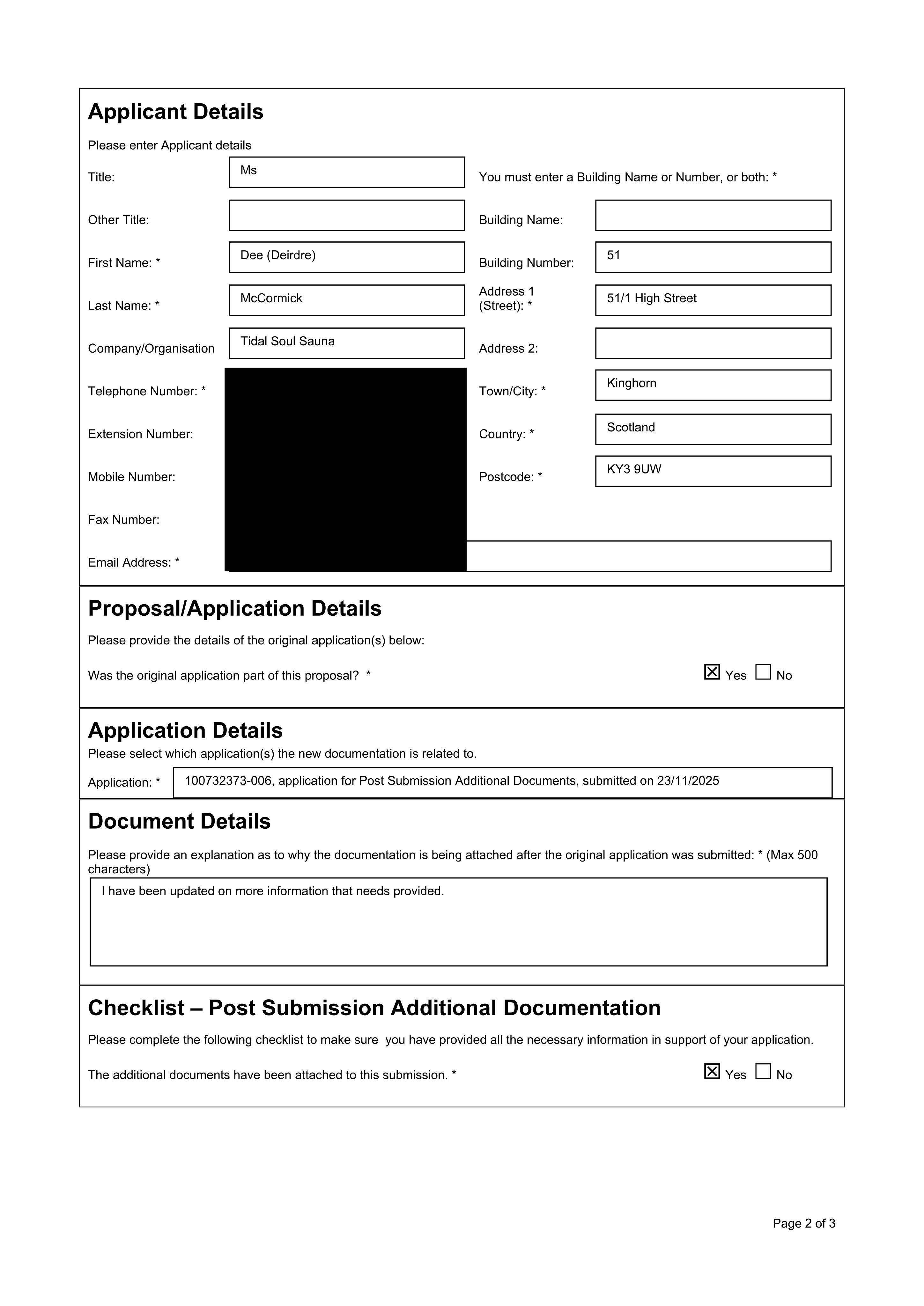 Planning document