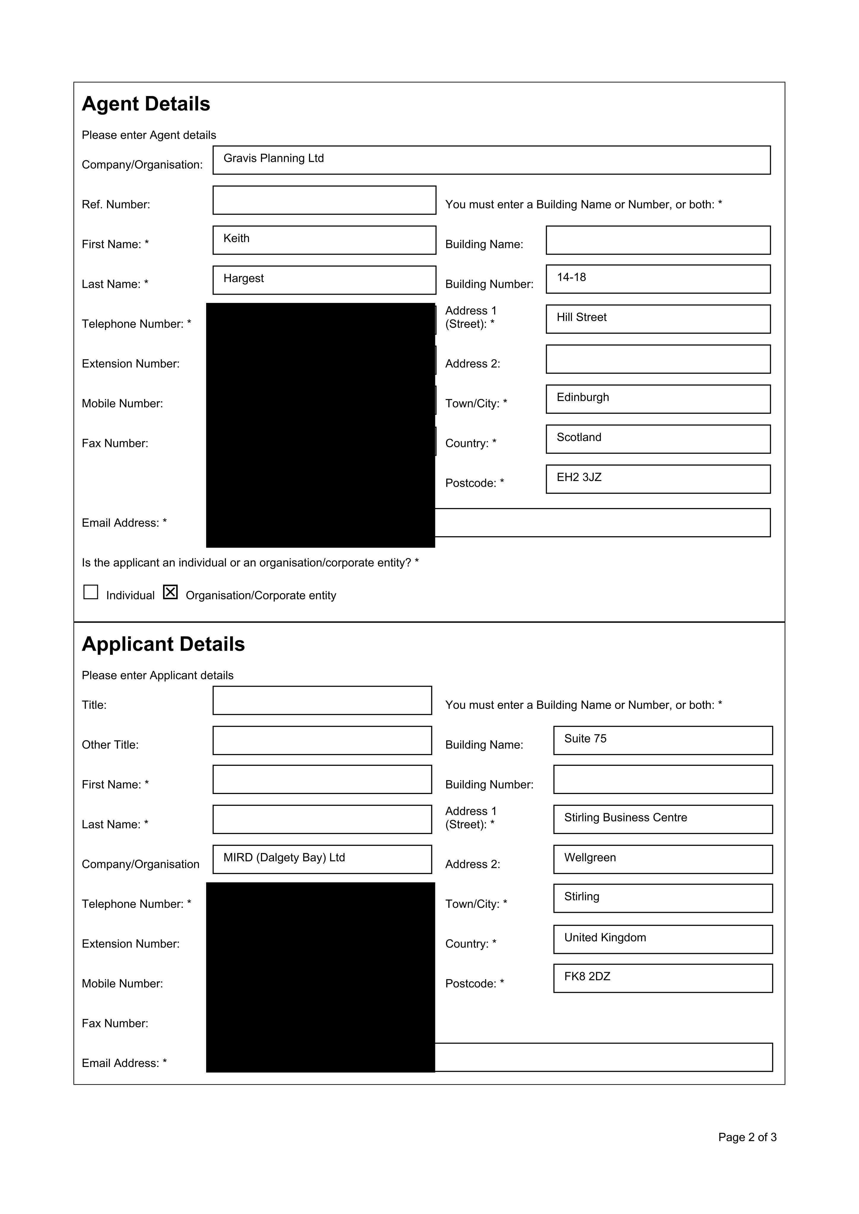 Planning document