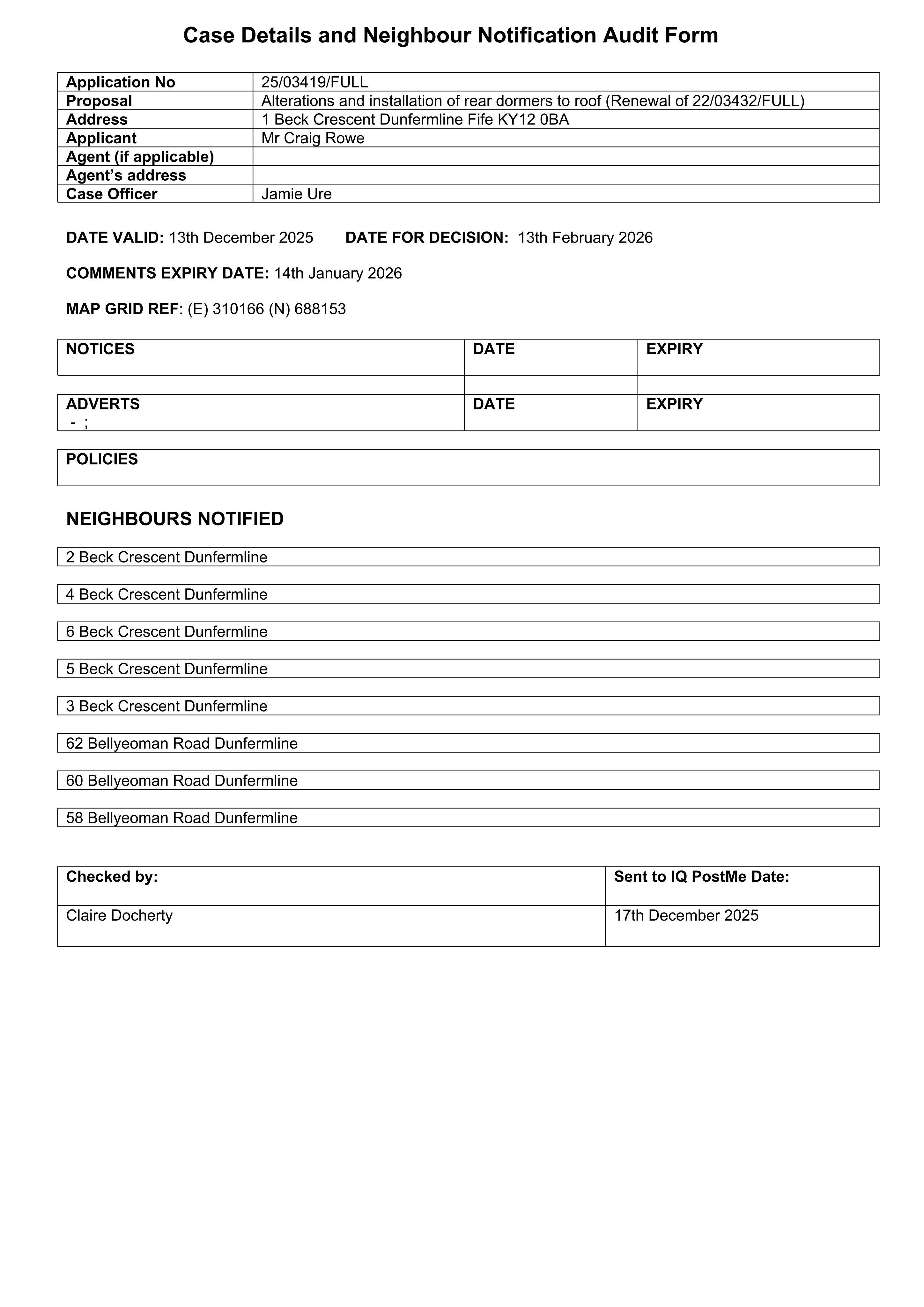 Planning document