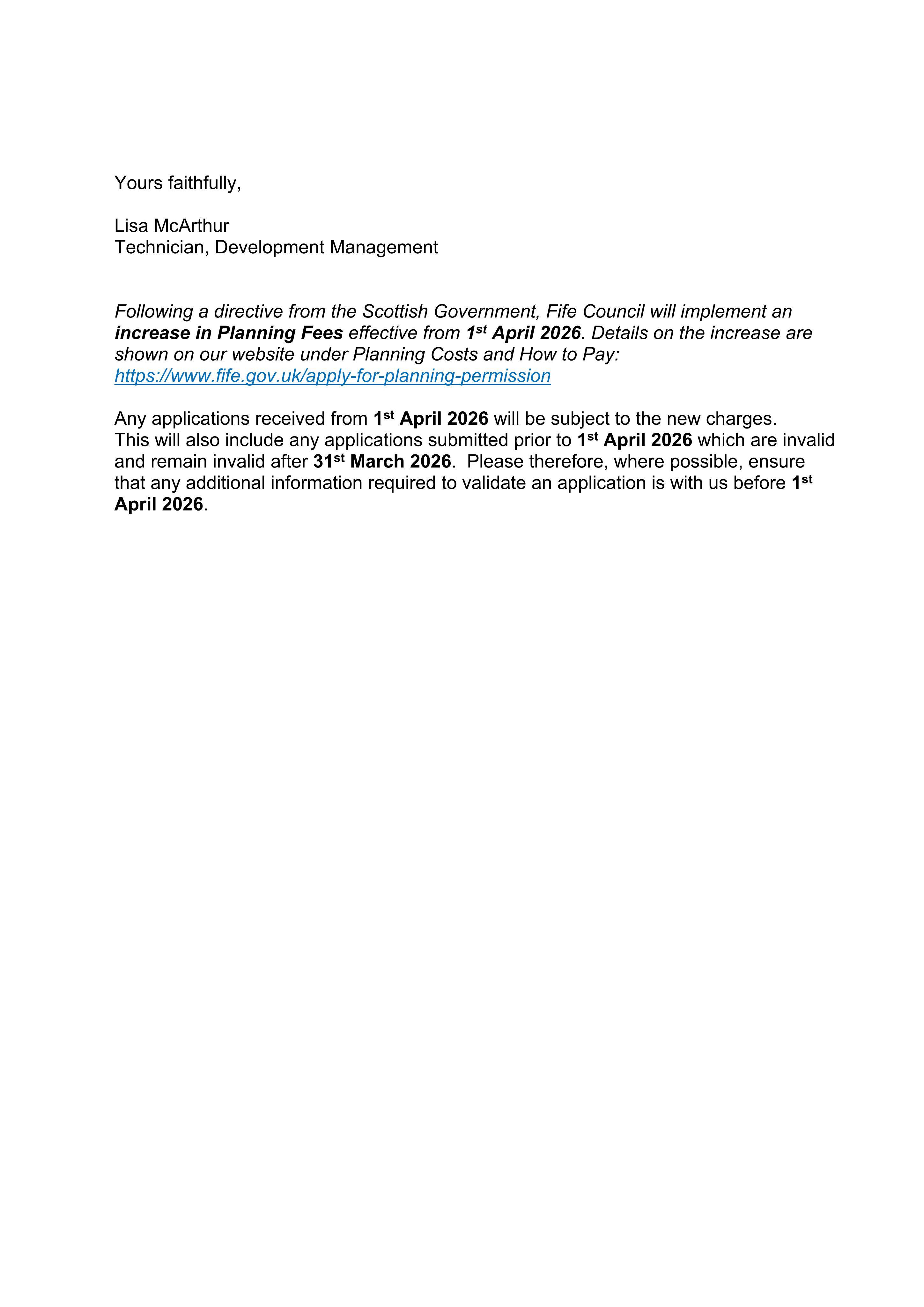 Planning document