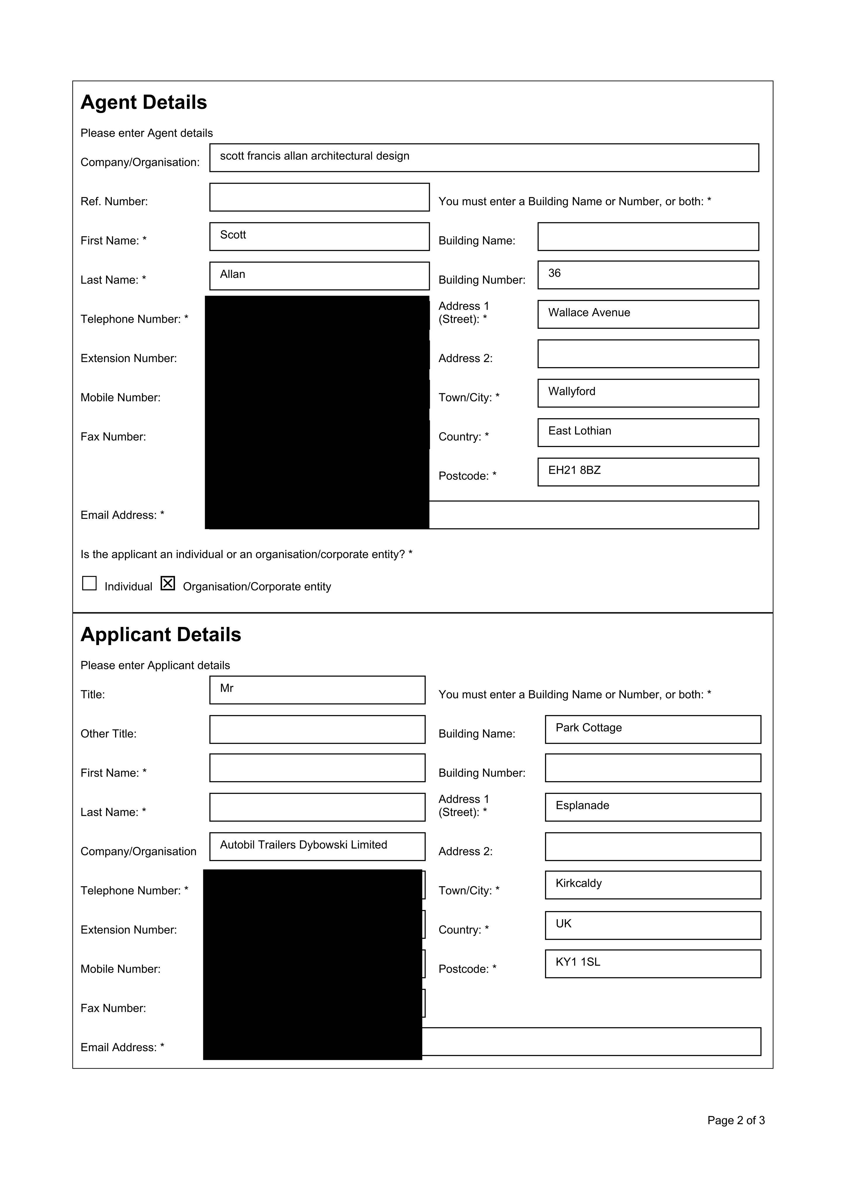 Planning document