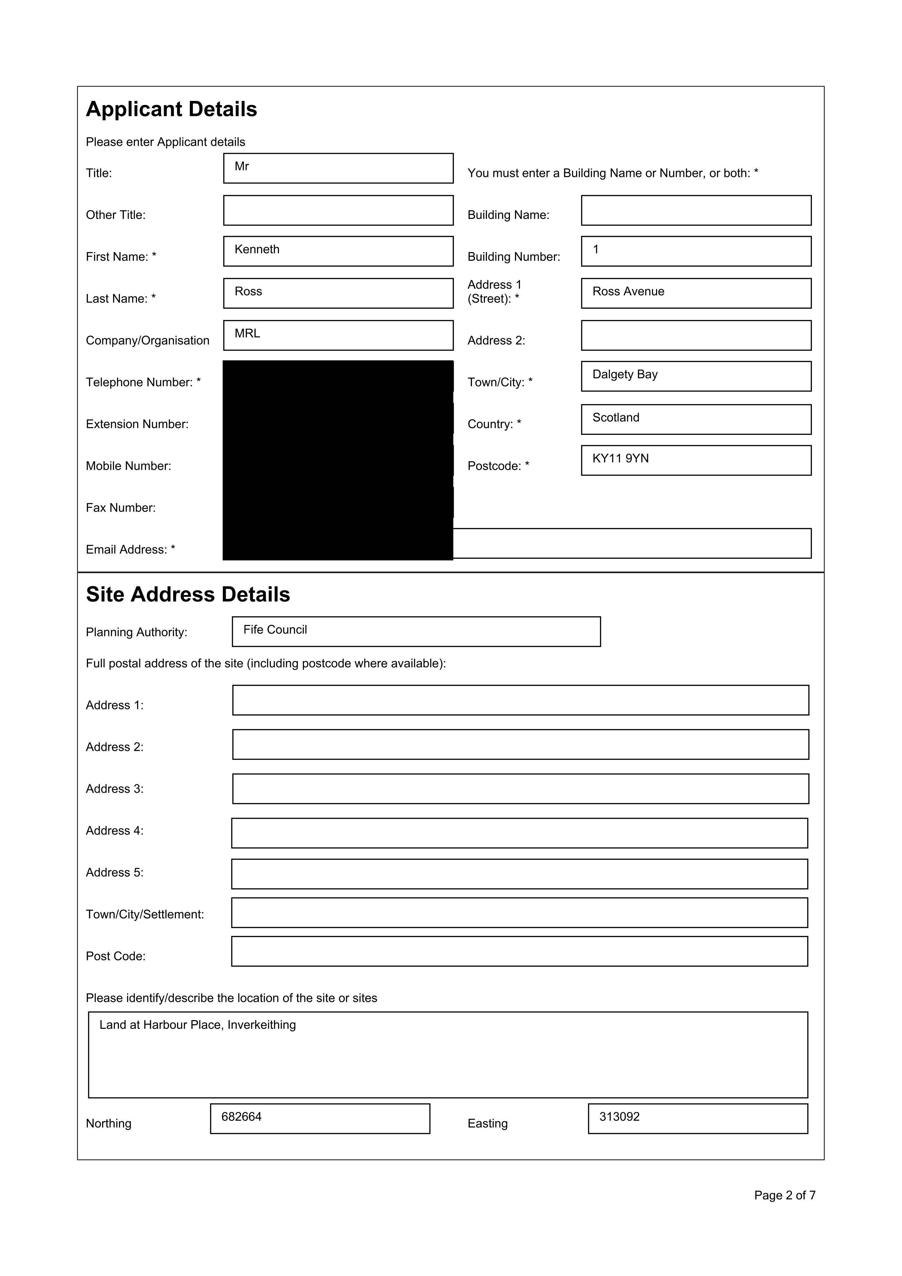 Planning document