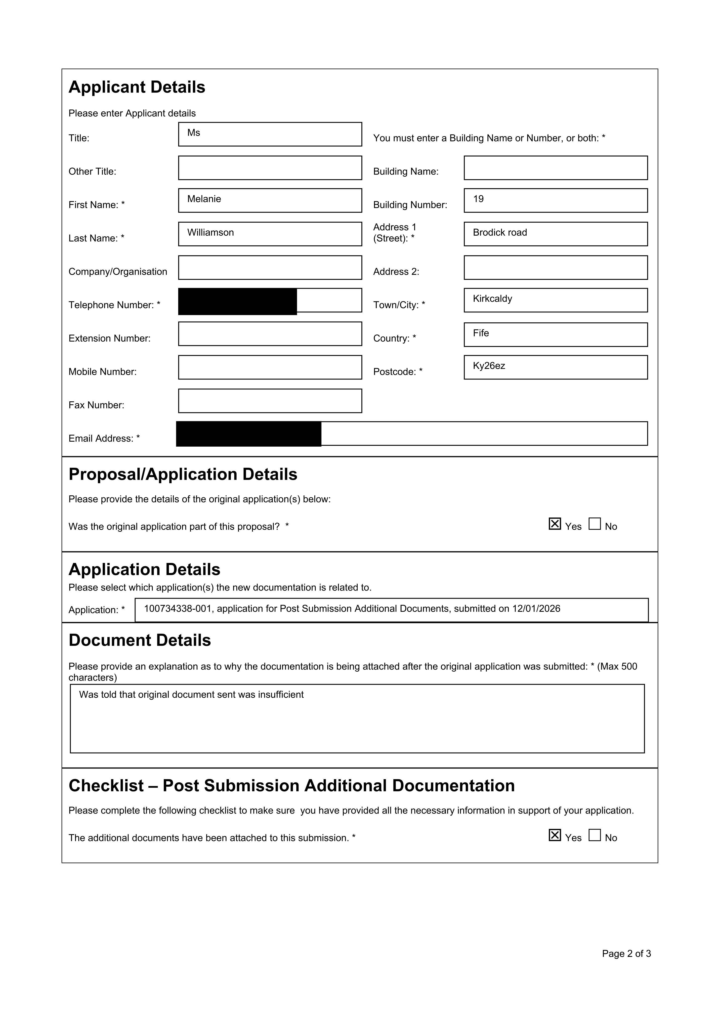 Planning document
