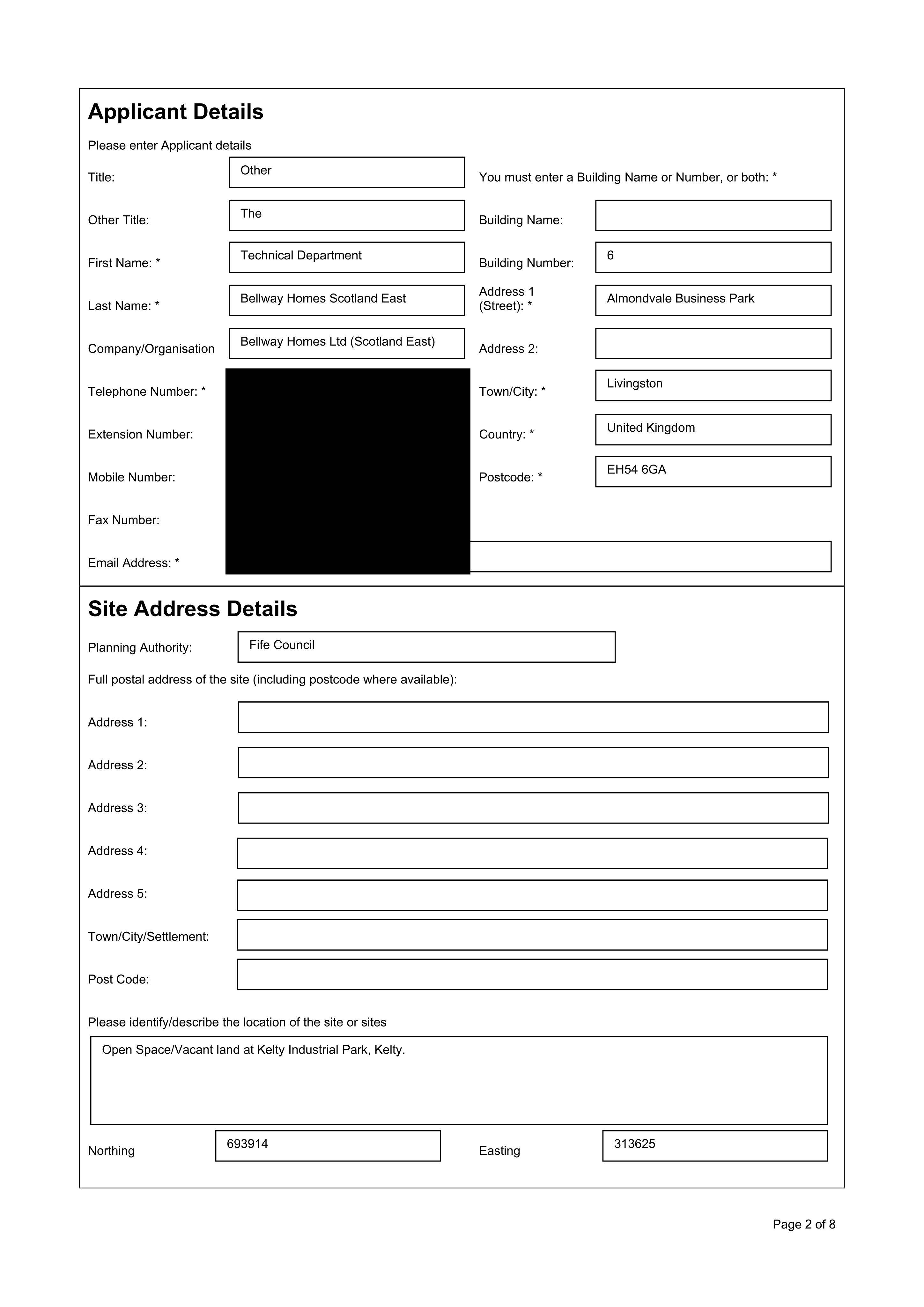 Planning document
