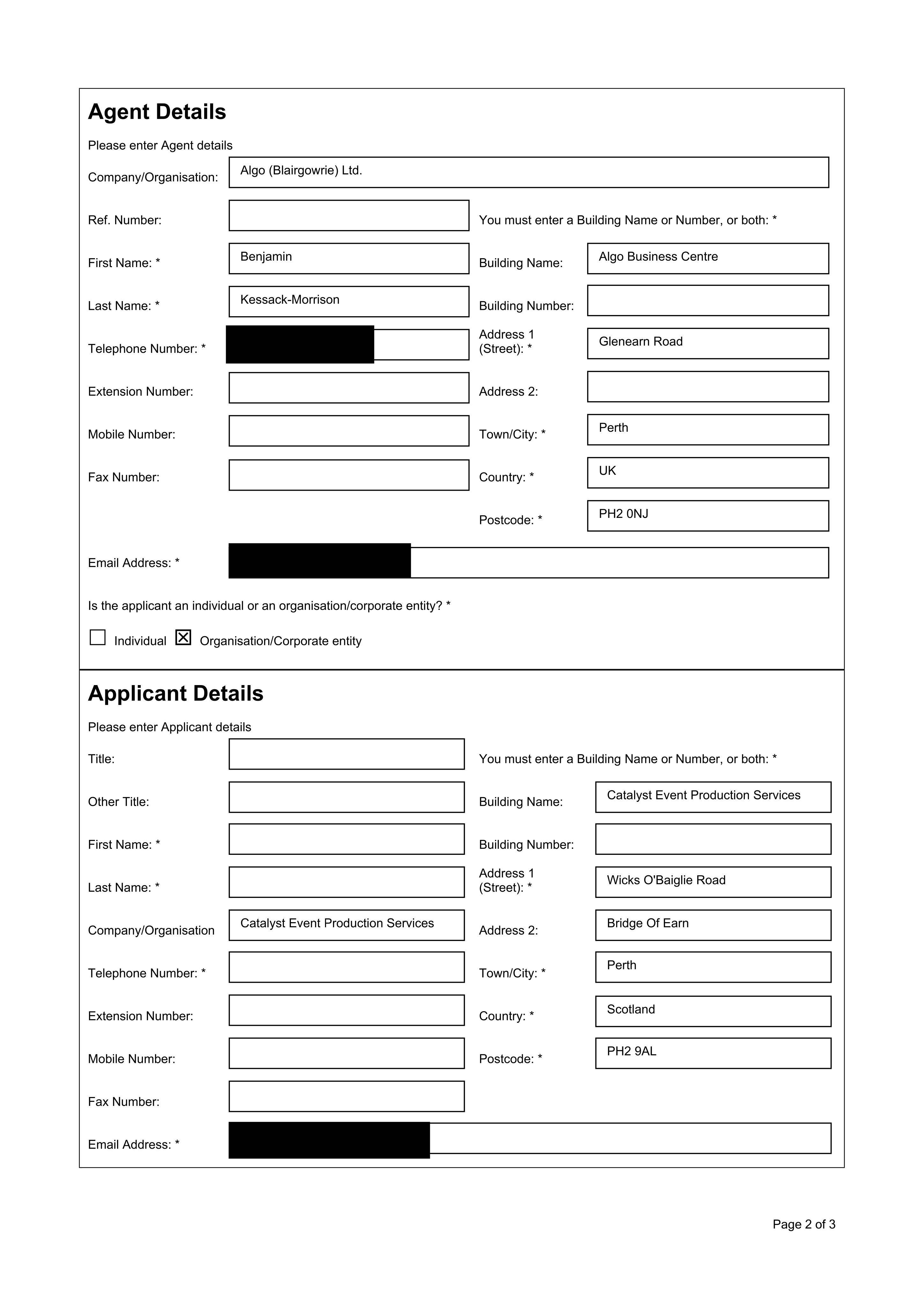 Planning document