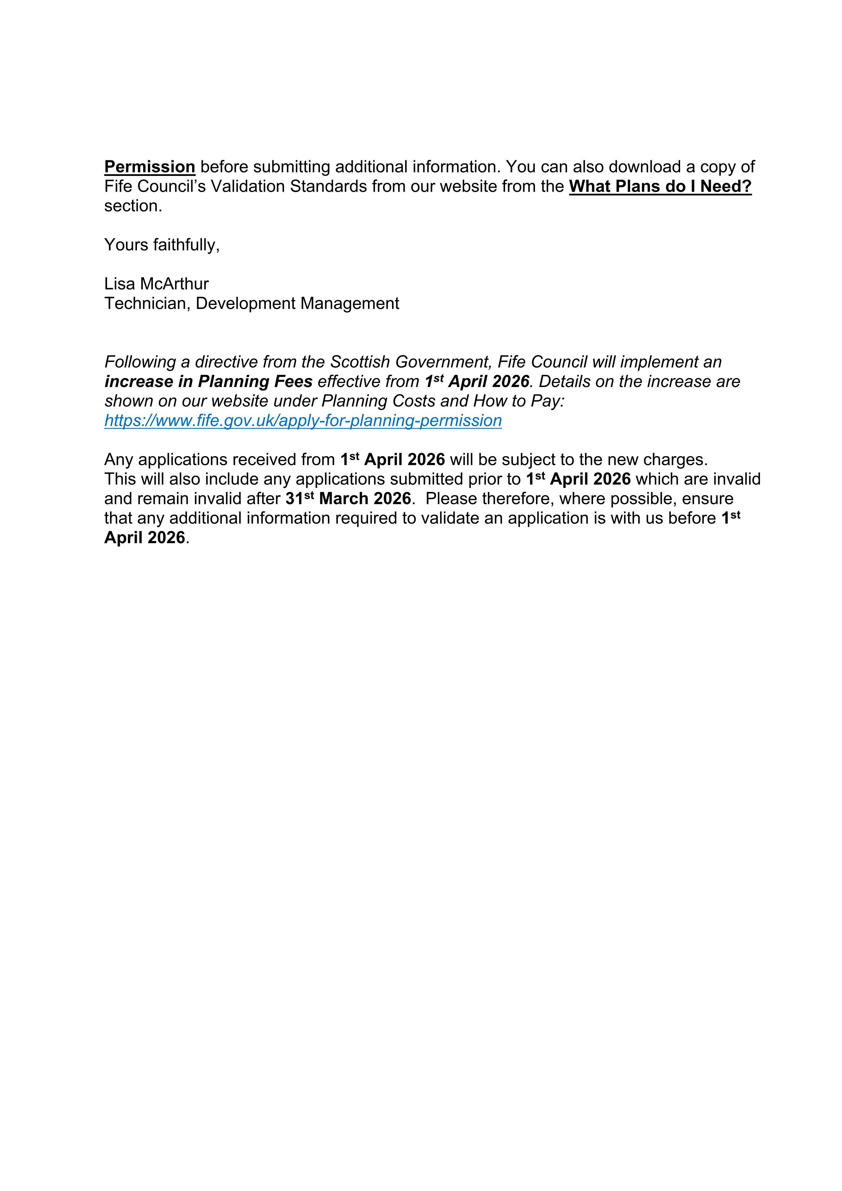 Planning document