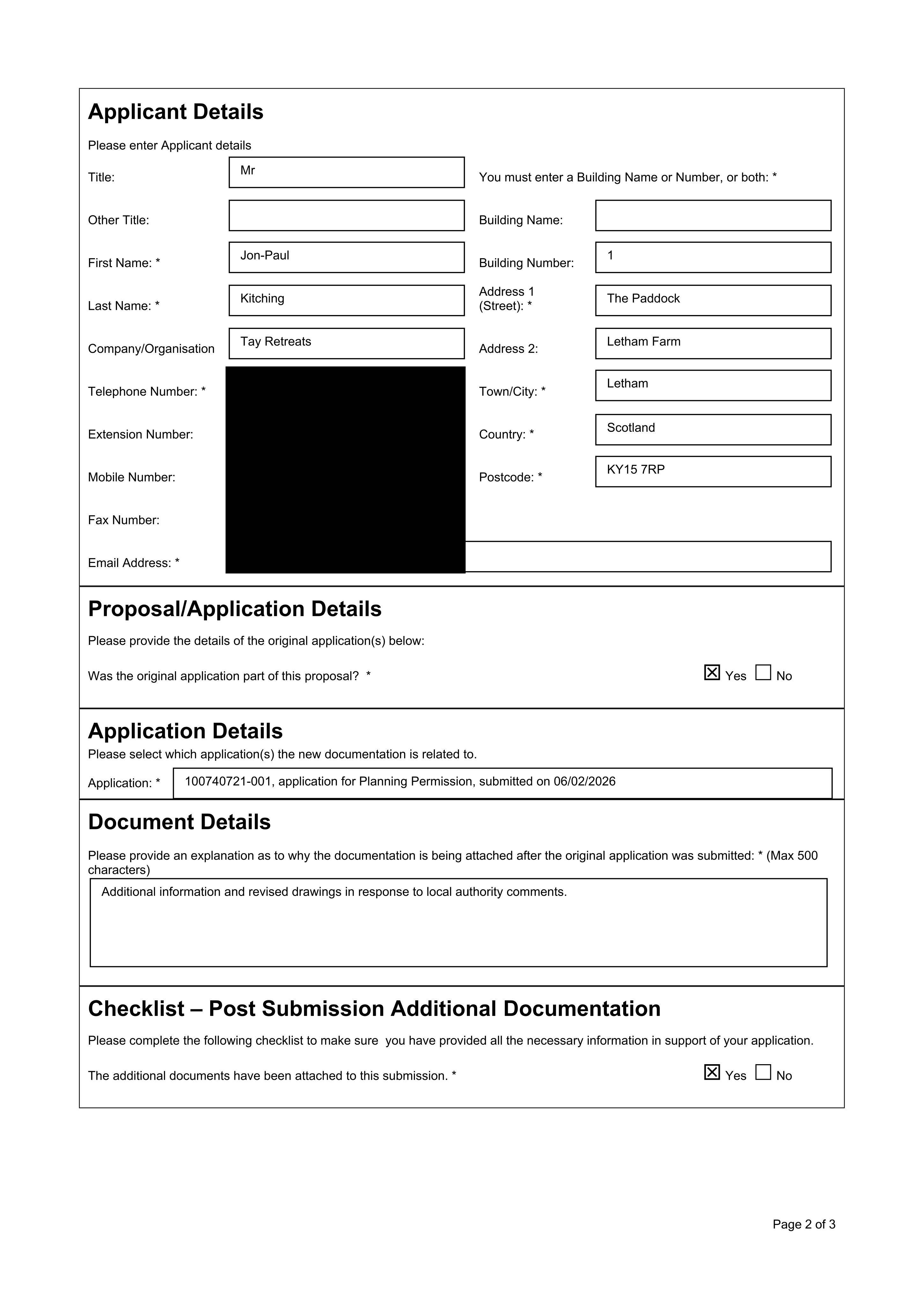 Planning document