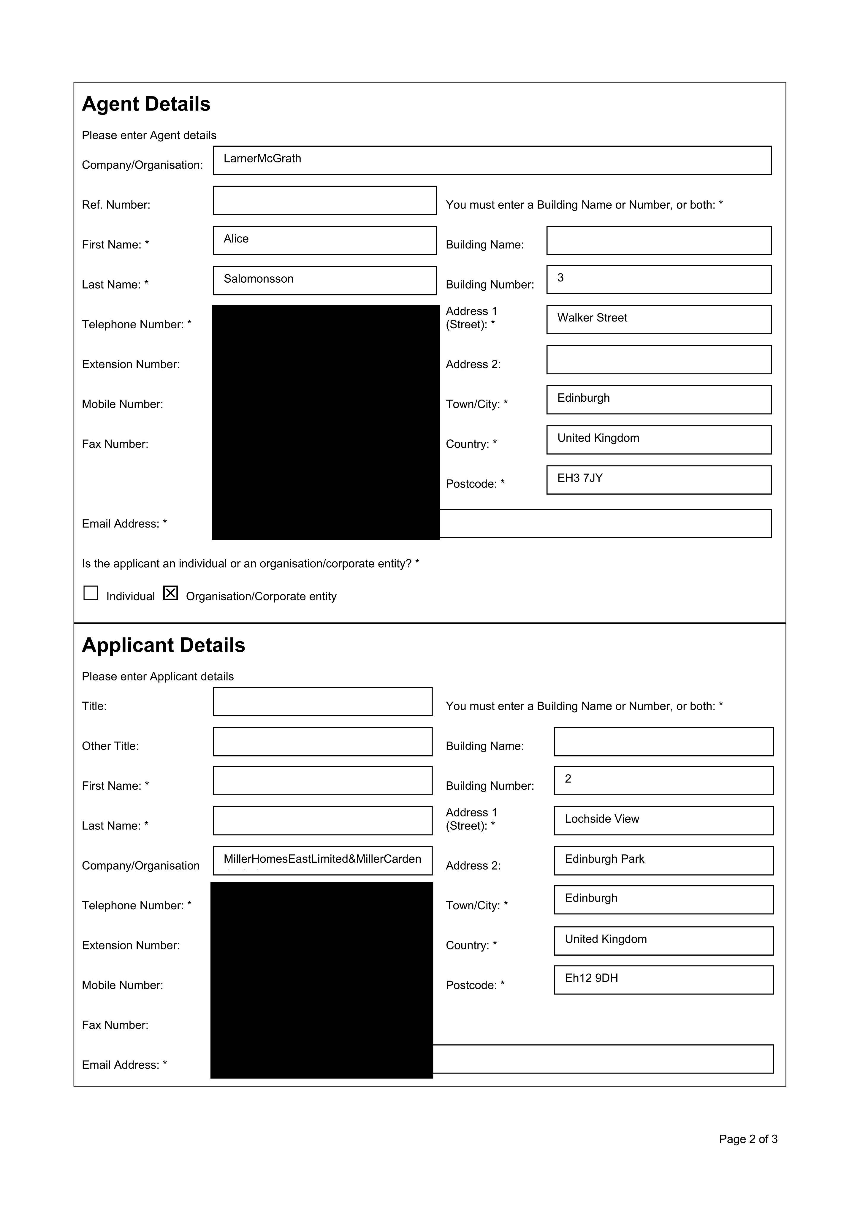 Planning document